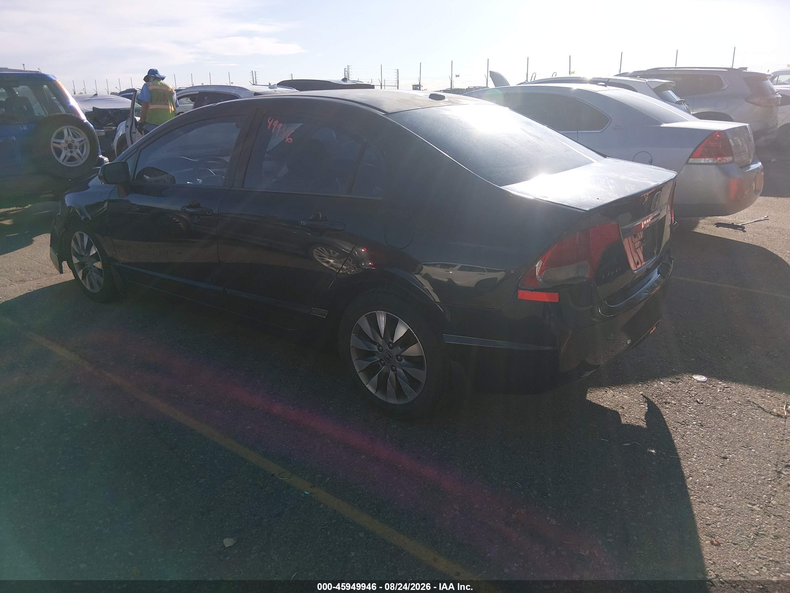 2009 Honda Civic Ex Black vin: 2HGFA16829H304208