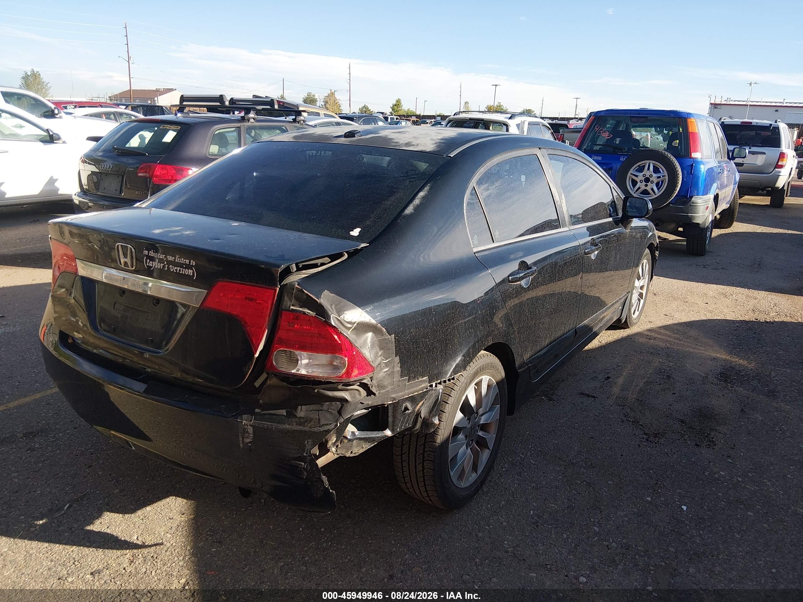 2009 Honda Civic Ex Black vin: 2HGFA16829H304208
