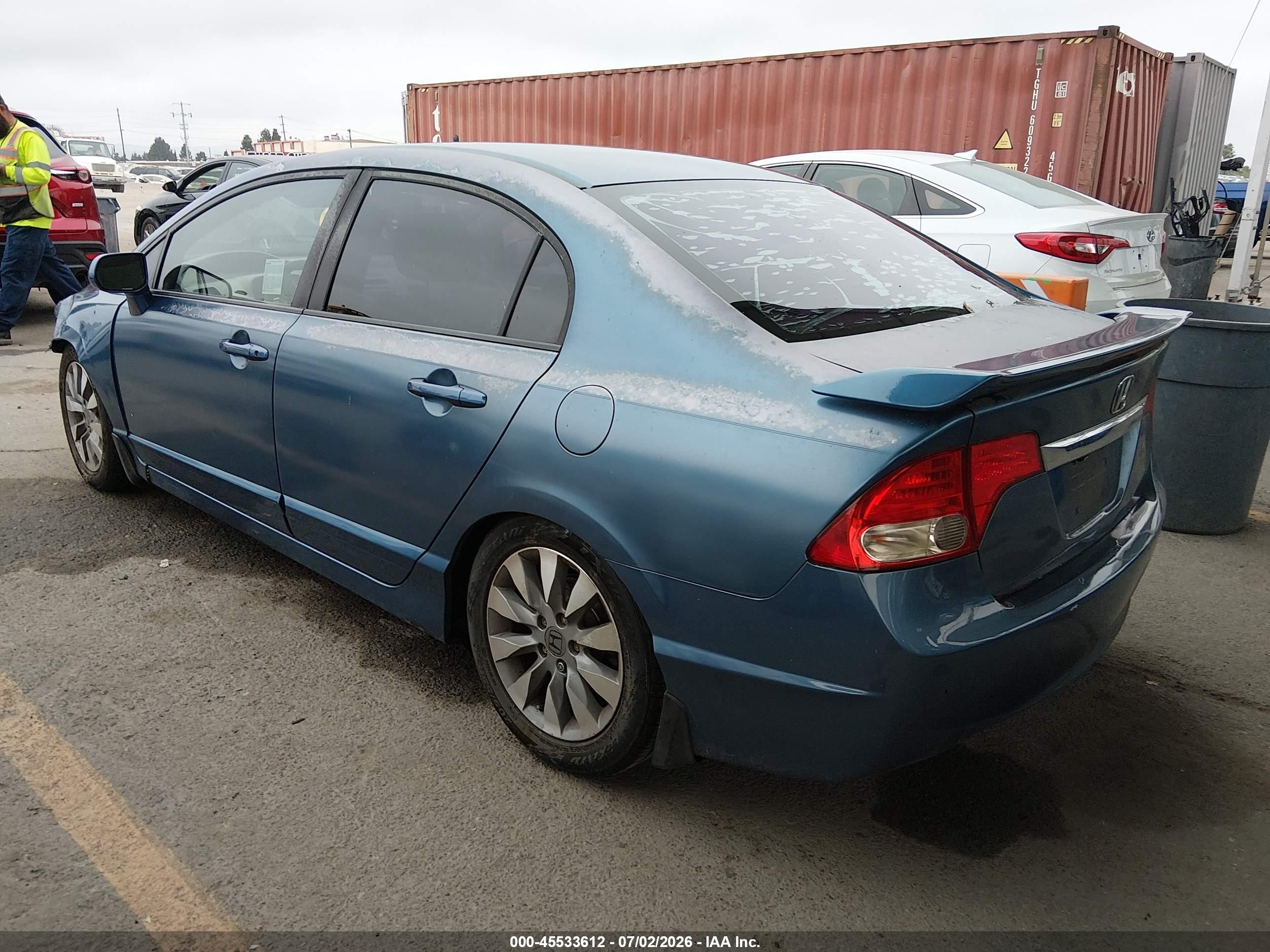 2009 Honda Civic Ex Light Blue vin: 2HGFA16829H529325