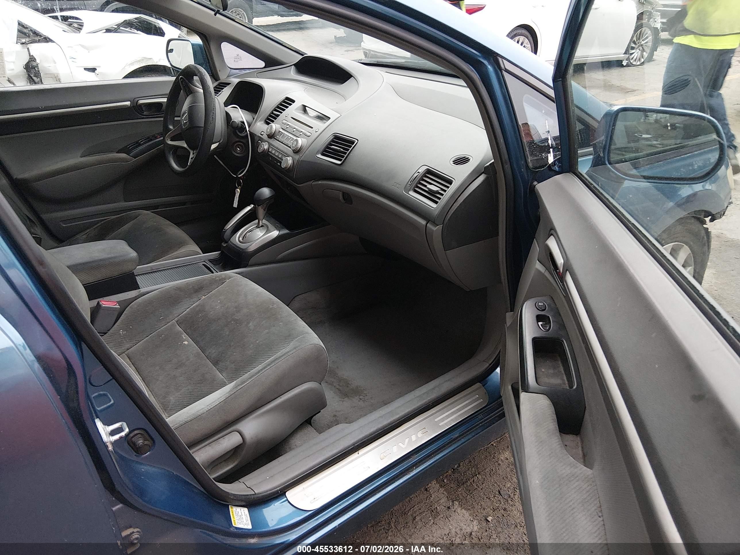 2009 Honda Civic Ex Light Blue vin: 2HGFA16829H529325