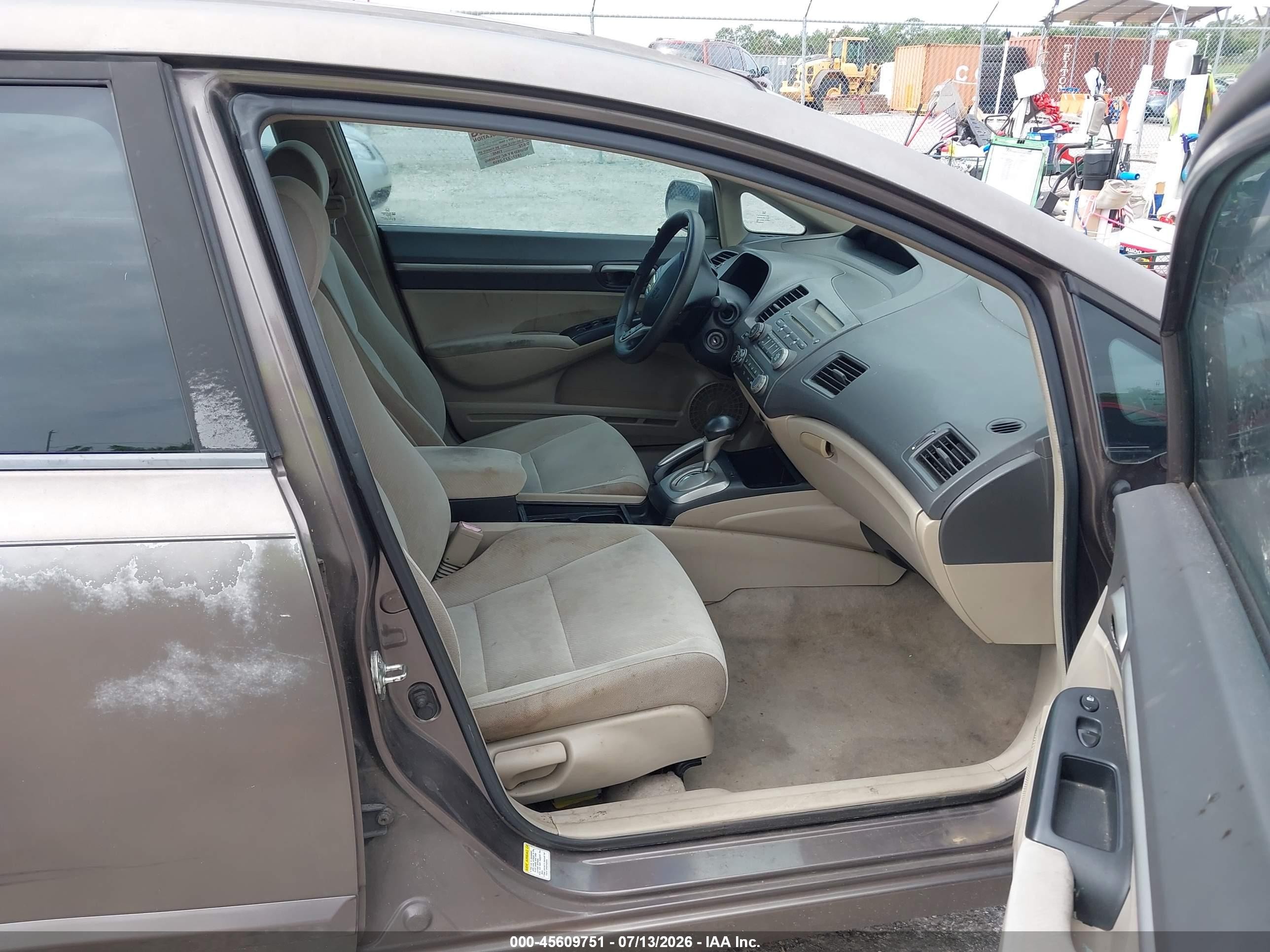 2009 Honda Civic Ex Коричневый vin: 2HGFA16829H535819