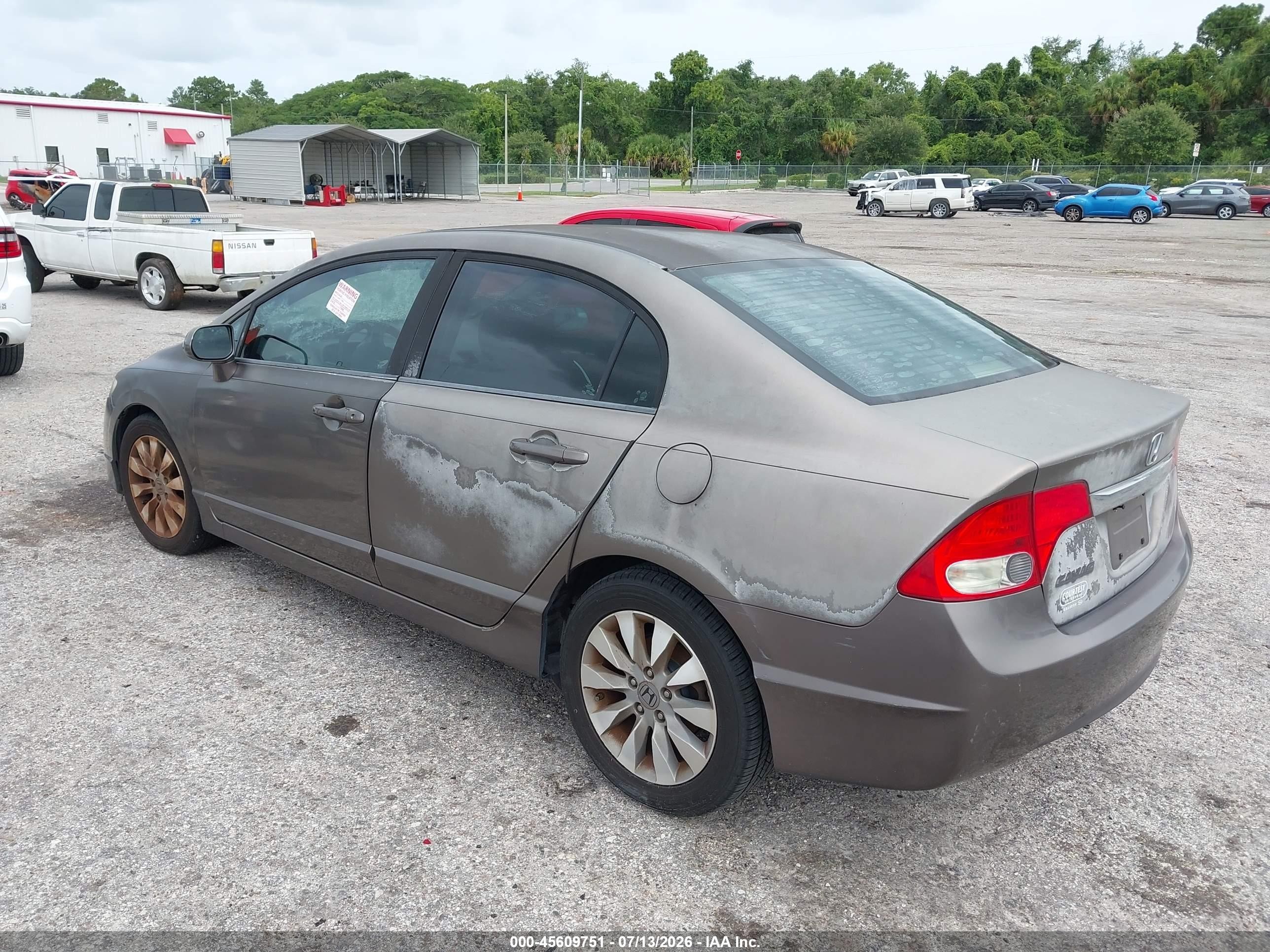 2009 Honda Civic Ex Коричневый vin: 2HGFA16829H535819