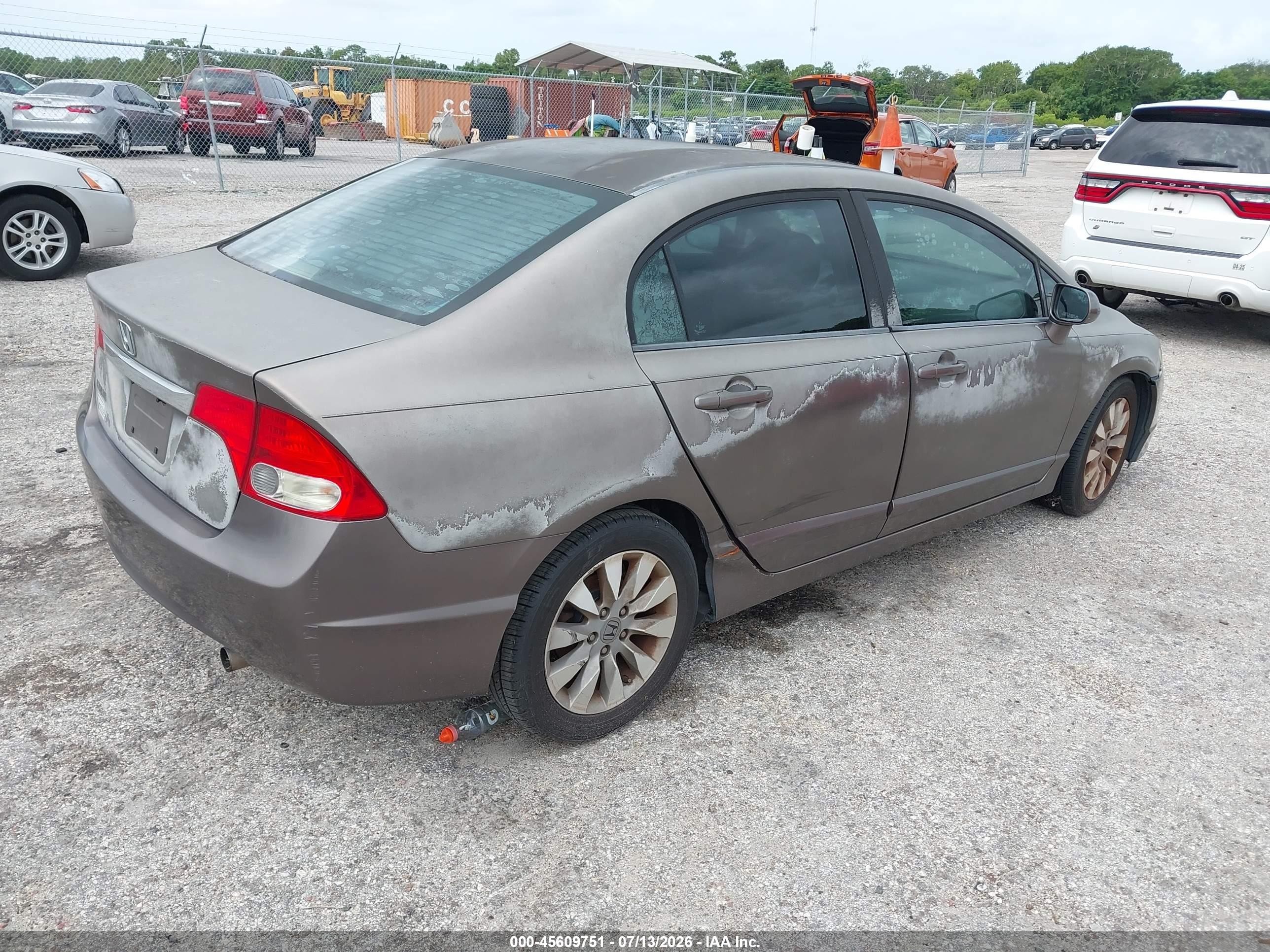 2009 Honda Civic Ex Коричневый vin: 2HGFA16829H535819