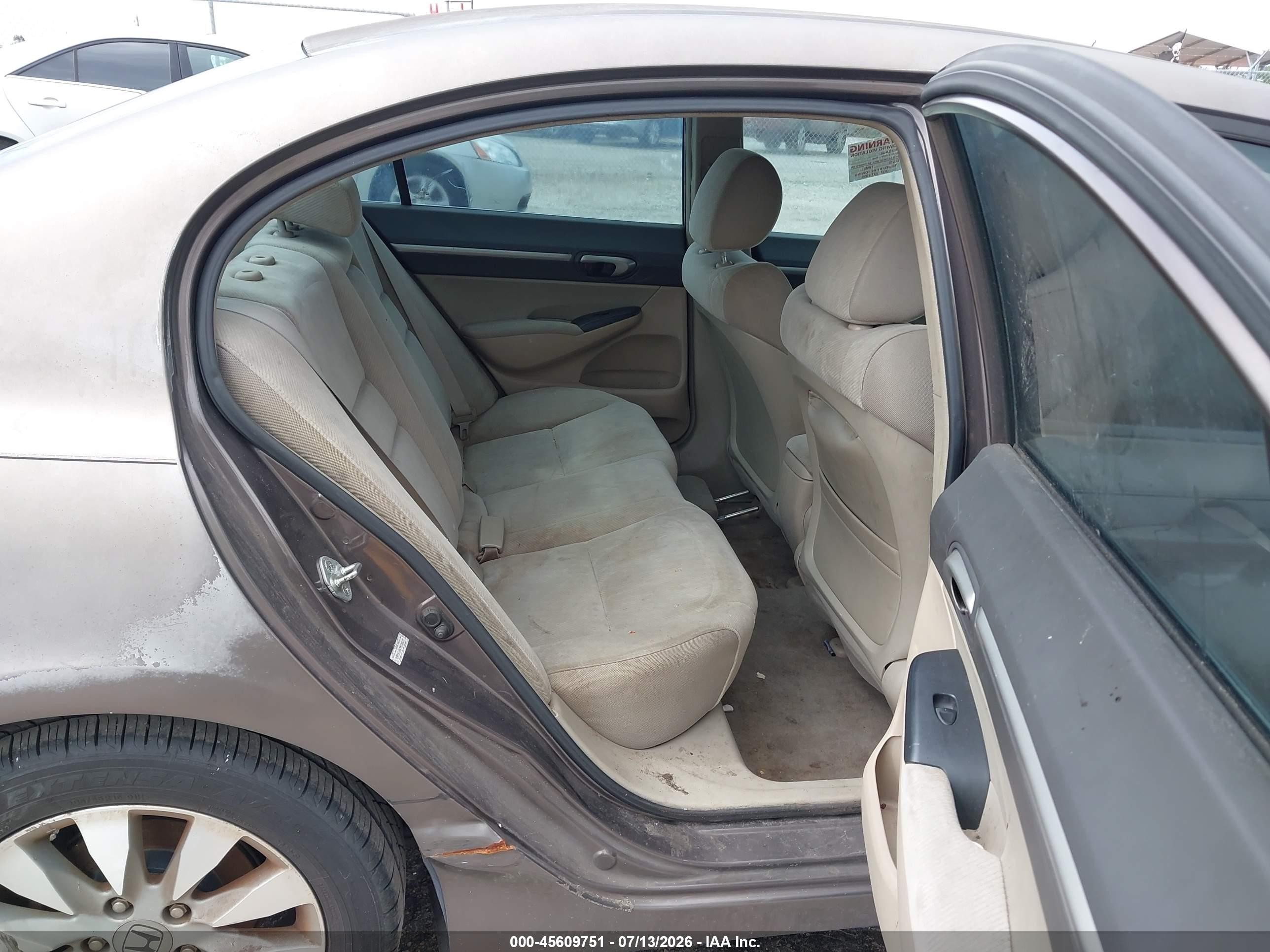 2009 Honda Civic Ex Коричневый vin: 2HGFA16829H535819