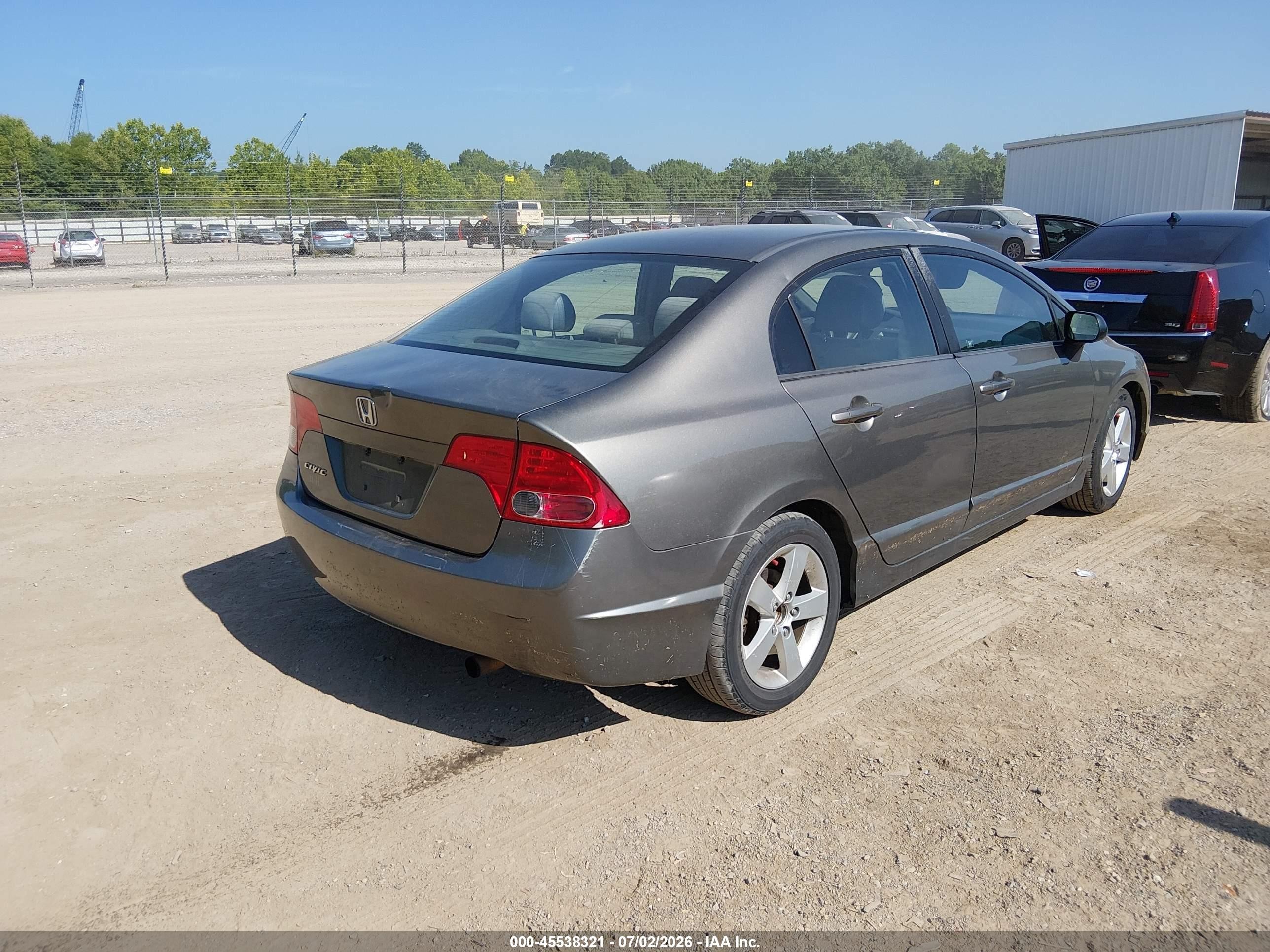 2008 Honda Civic Ex Gray vin: 2HGFA16838H506148
