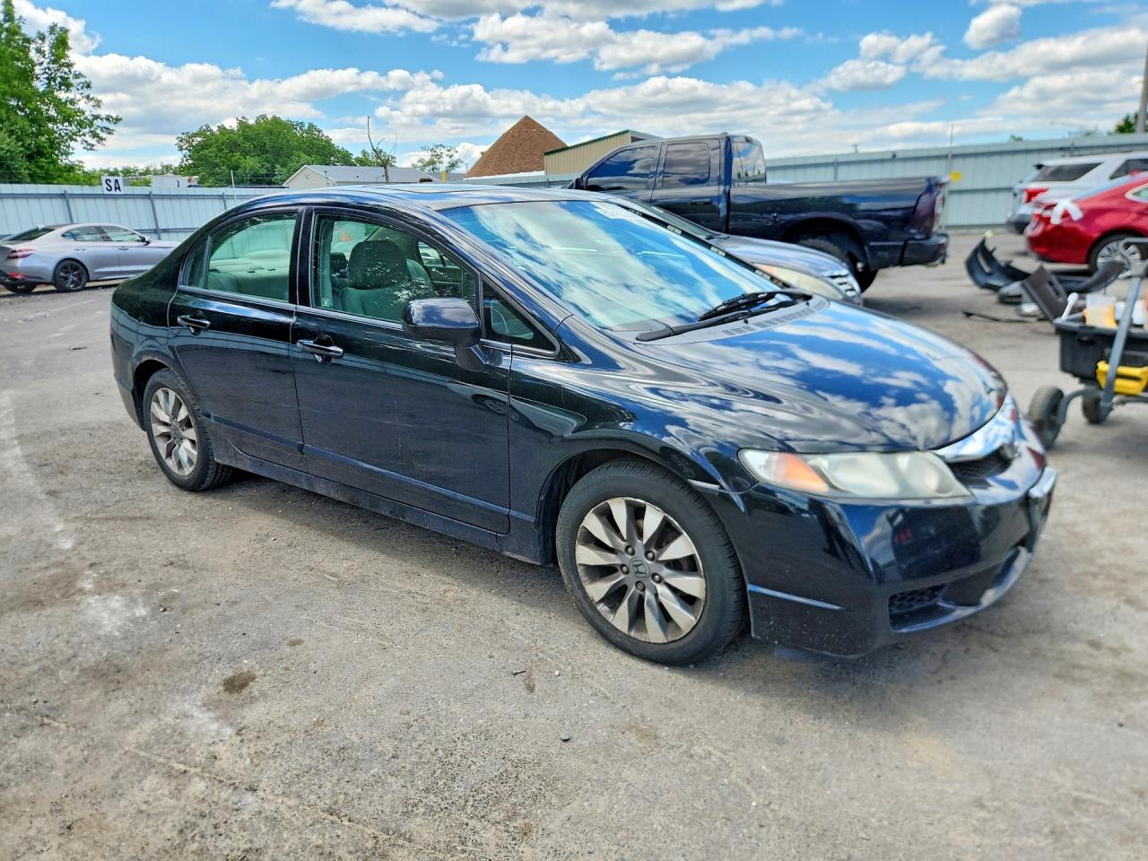 2009 Honda Civic Ex Black vin: 2HGFA16839H308431