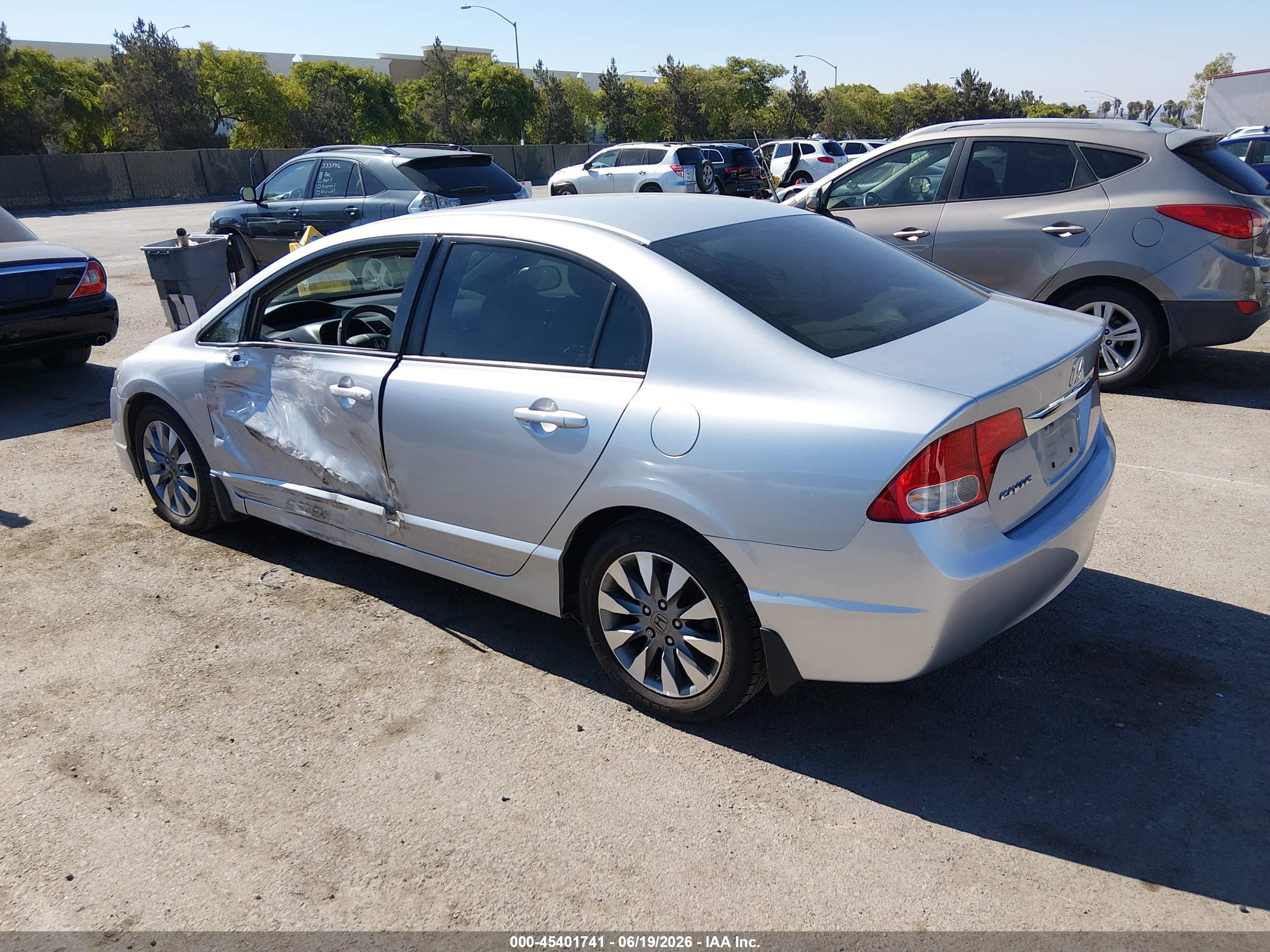2009 Honda Civic Ex Серебряный vin: 2HGFA16839H334351