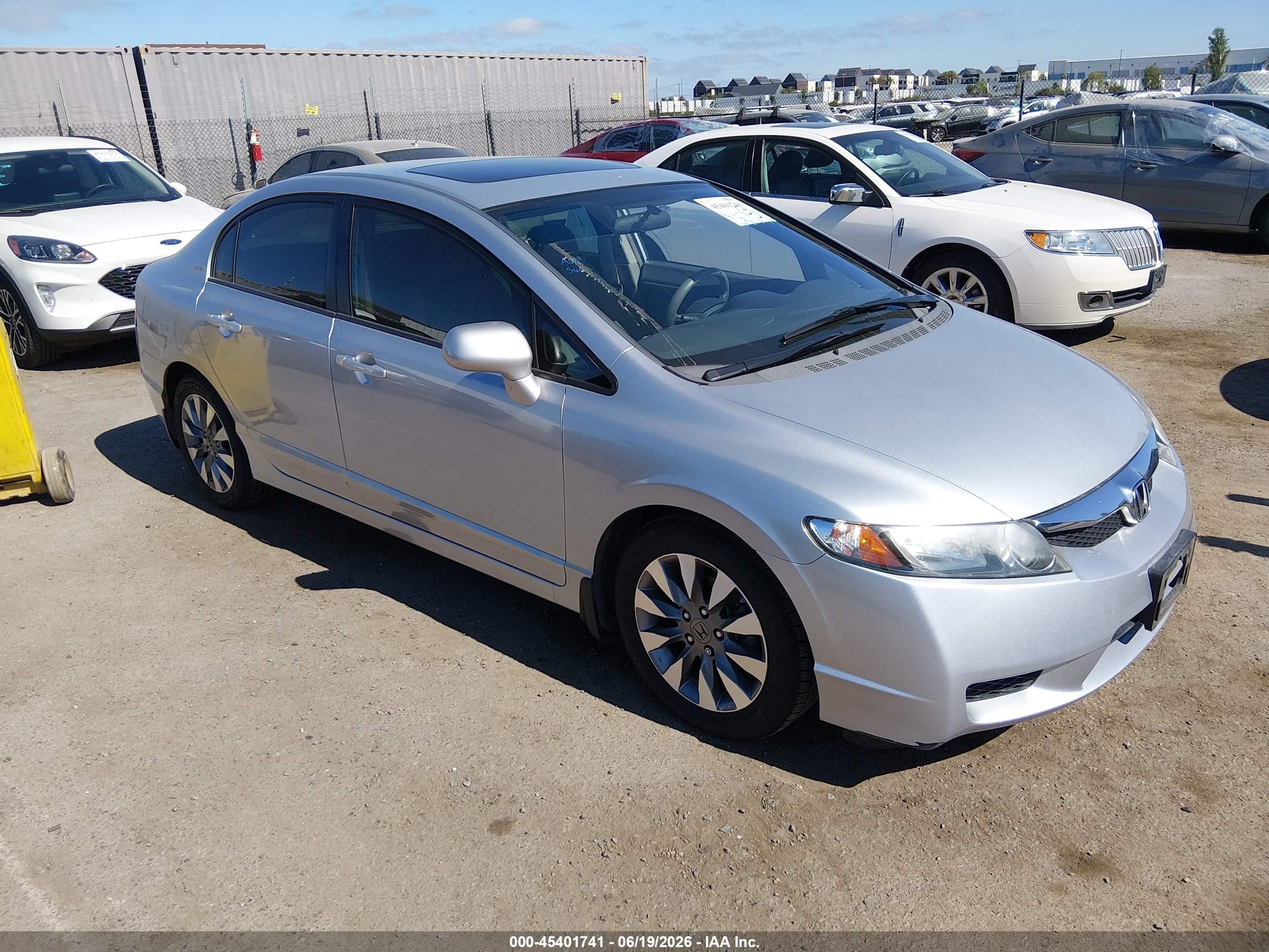 2009 Honda Civic Ex Серебряный vin: 2HGFA16839H334351