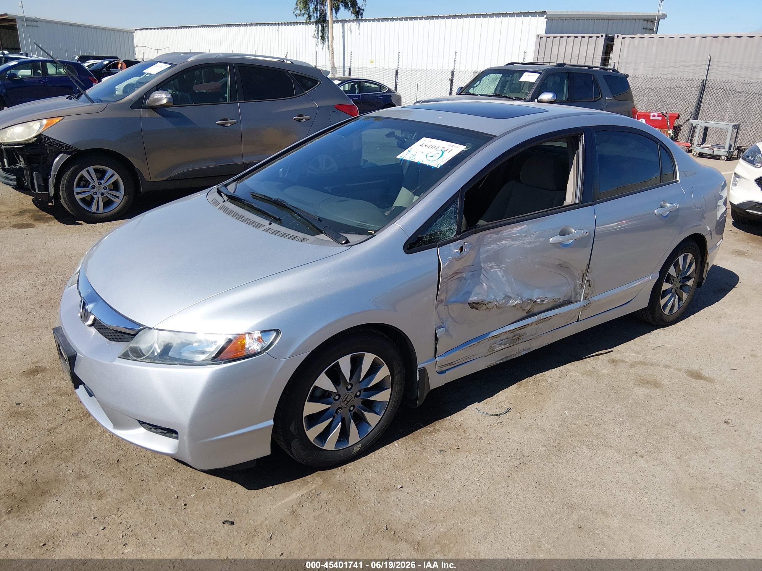 2009 Honda Civic Ex Серебряный vin: 2HGFA16839H334351
