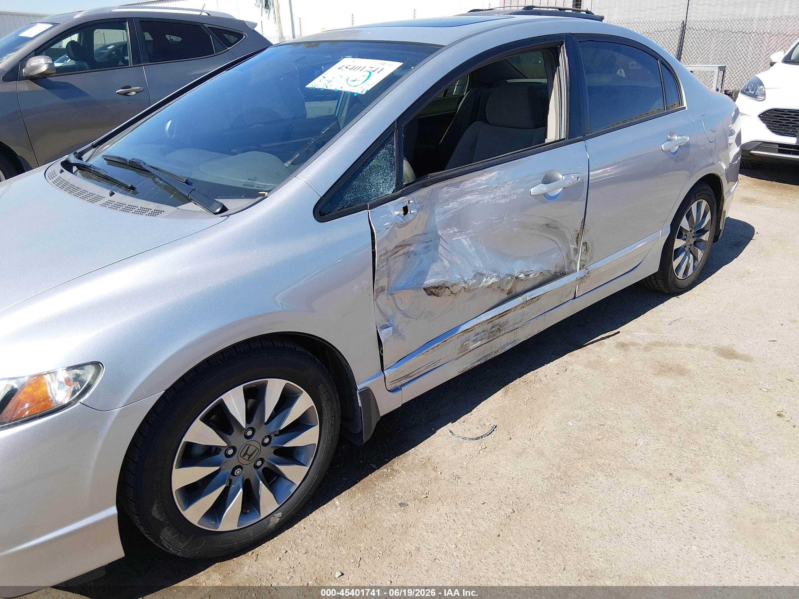 2009 Honda Civic Ex Серебряный vin: 2HGFA16839H334351