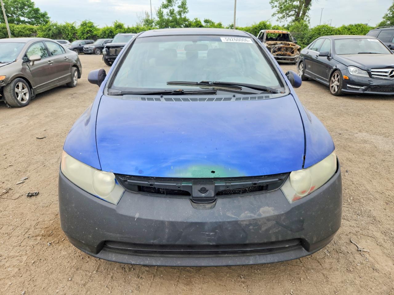2006 Honda Civic Ex Blue vin: 2HGFA16846H020137