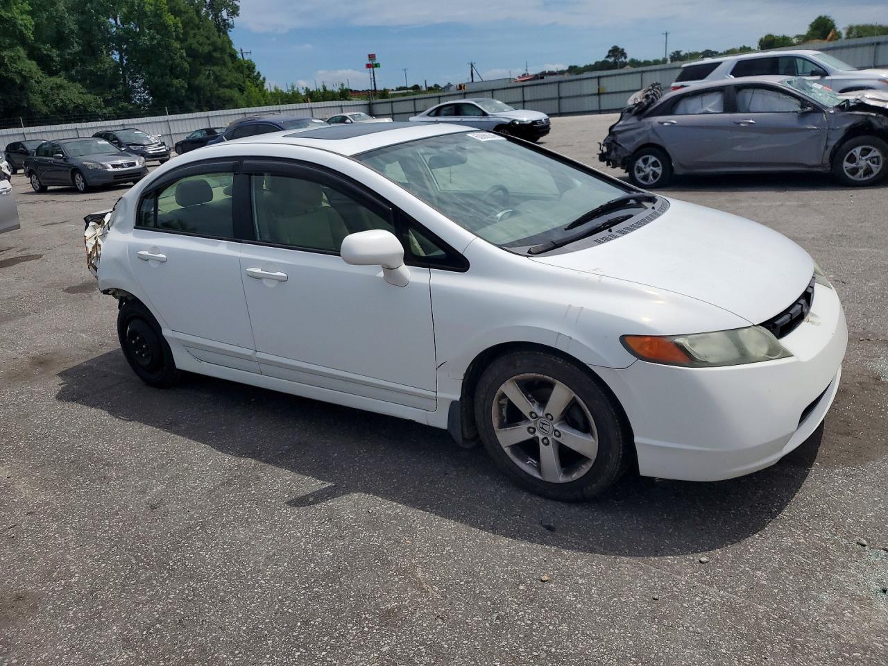 2006 Honda Civic Ex White vin: 2HGFA16846H508343