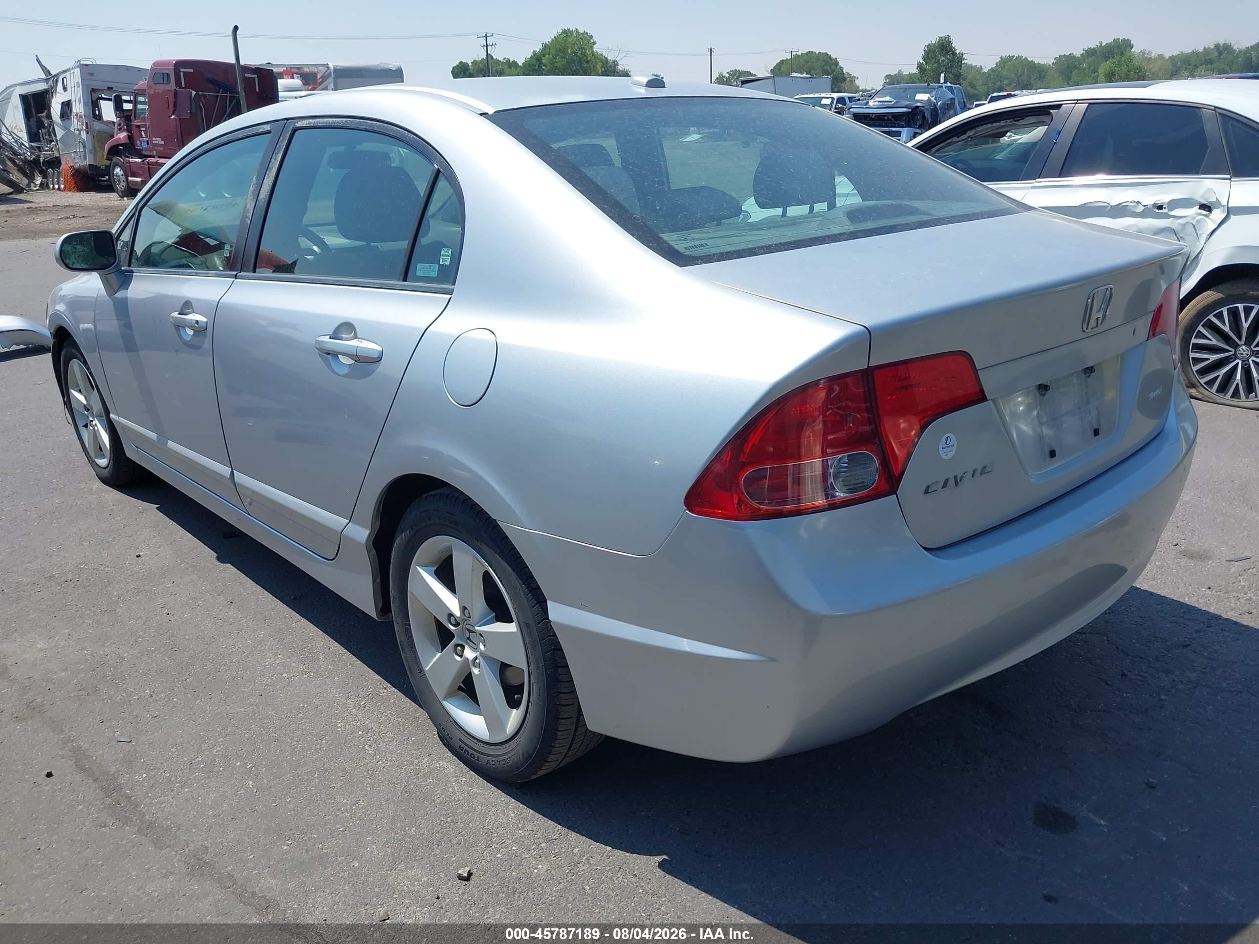 2007 Honda Civic Ex Silver vin: 2HGFA16847H308225