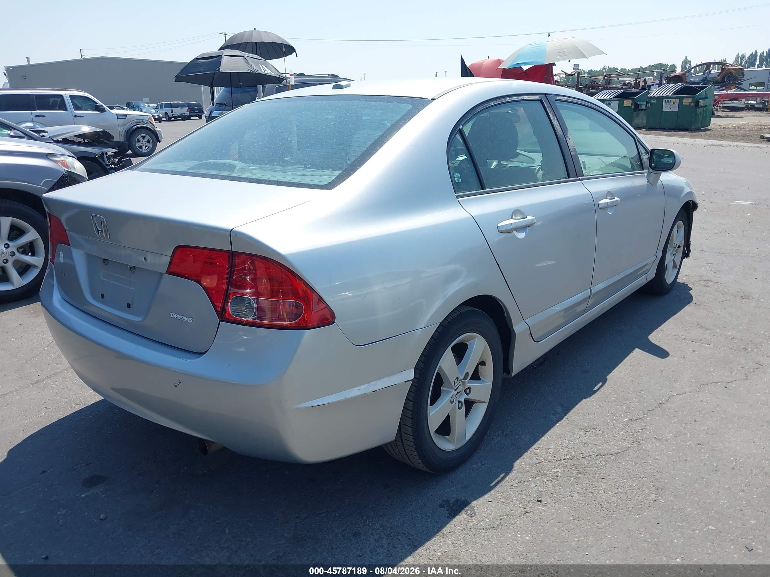 2007 Honda Civic Ex Silver vin: 2HGFA16847H308225