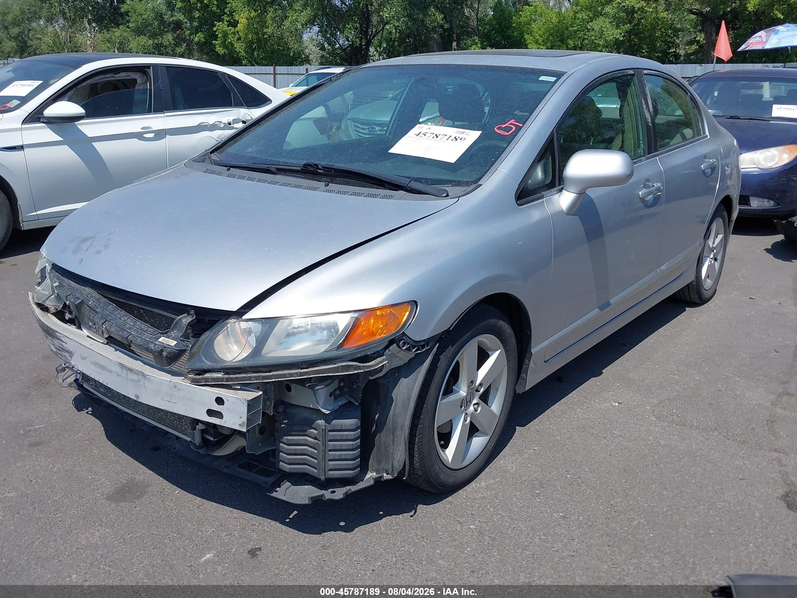 2007 Honda Civic Ex Silver vin: 2HGFA16847H308225