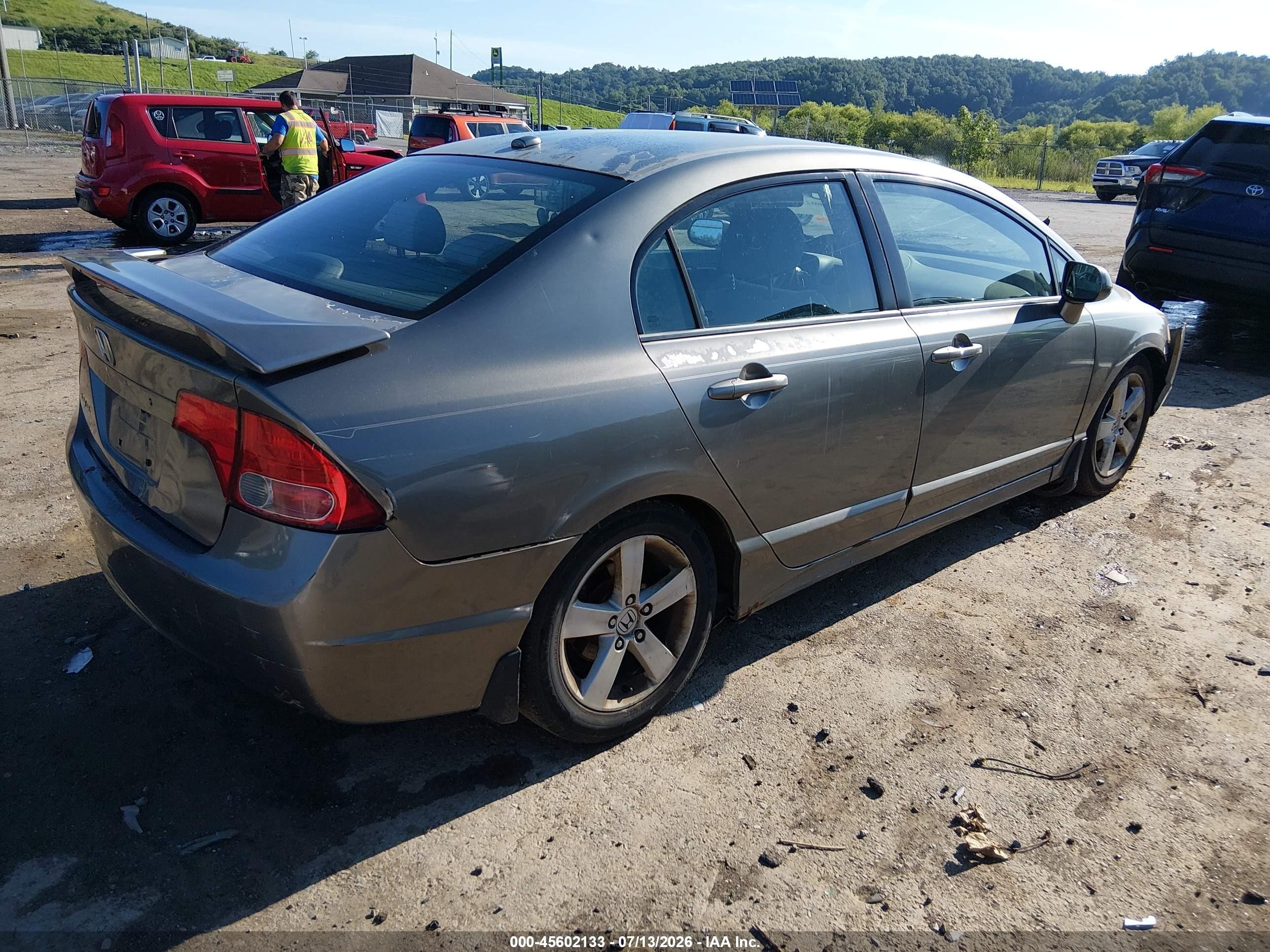 2007 Honda Civic Ex Gray vin: 2HGFA16847H504844