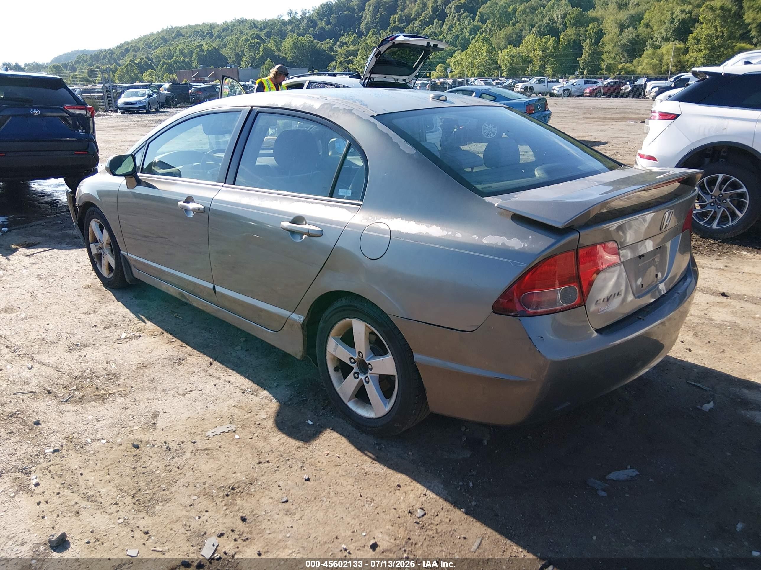 2007 Honda Civic Ex Gray vin: 2HGFA16847H504844