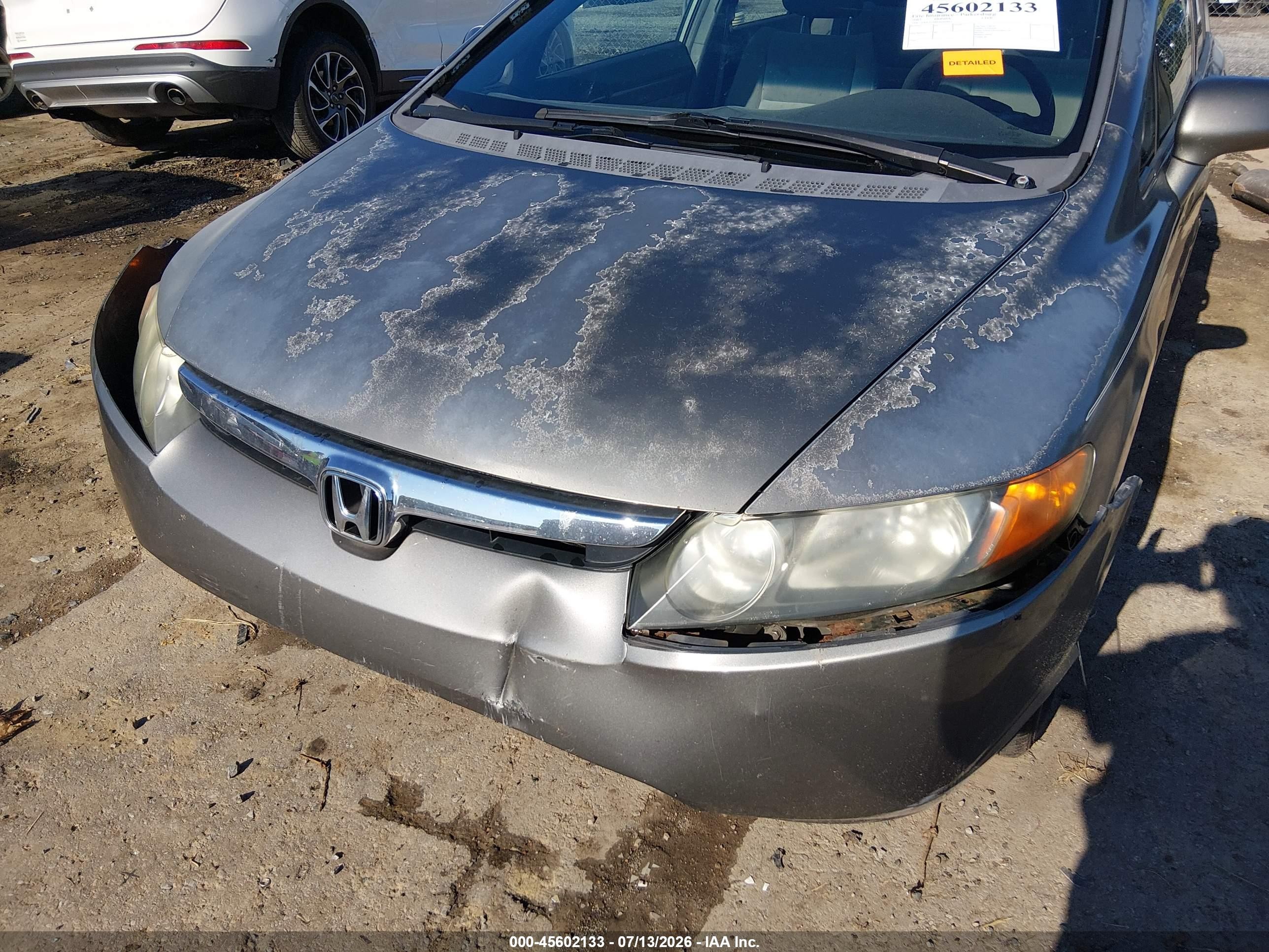 2007 Honda Civic Ex Gray vin: 2HGFA16847H504844