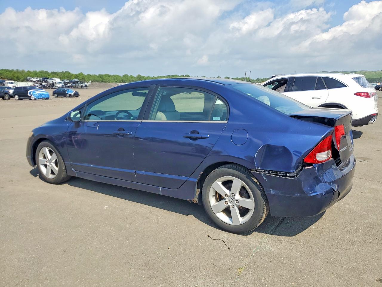 2007 Honda Civic Ex Blue vin: 2HGFA16847H505931