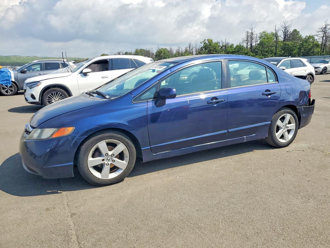 2007 Honda Civic Ex Blue vin: 2HGFA16847H505931