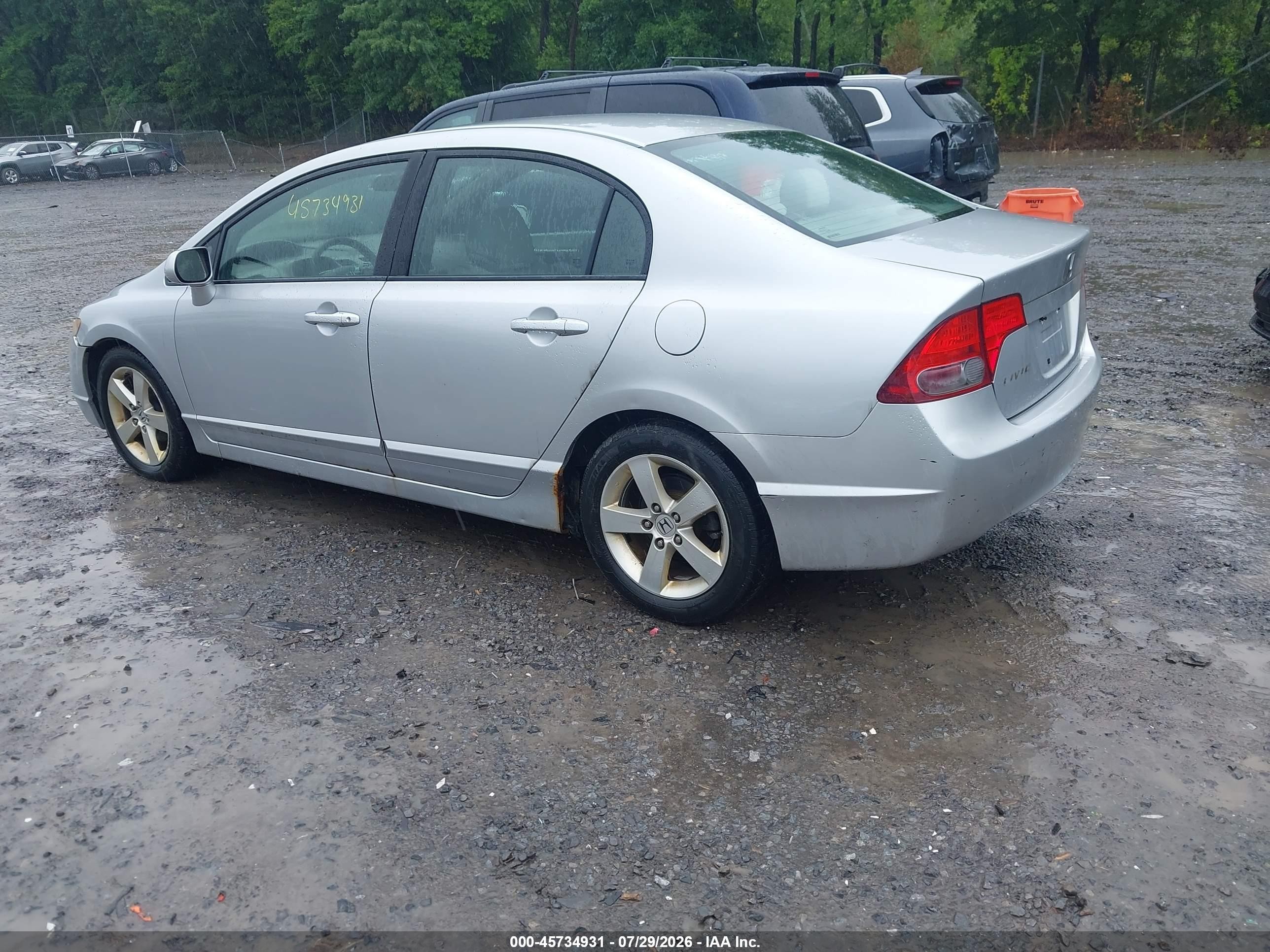 2008 Honda Civic Ex Silver vin: 2HGFA16848H355031