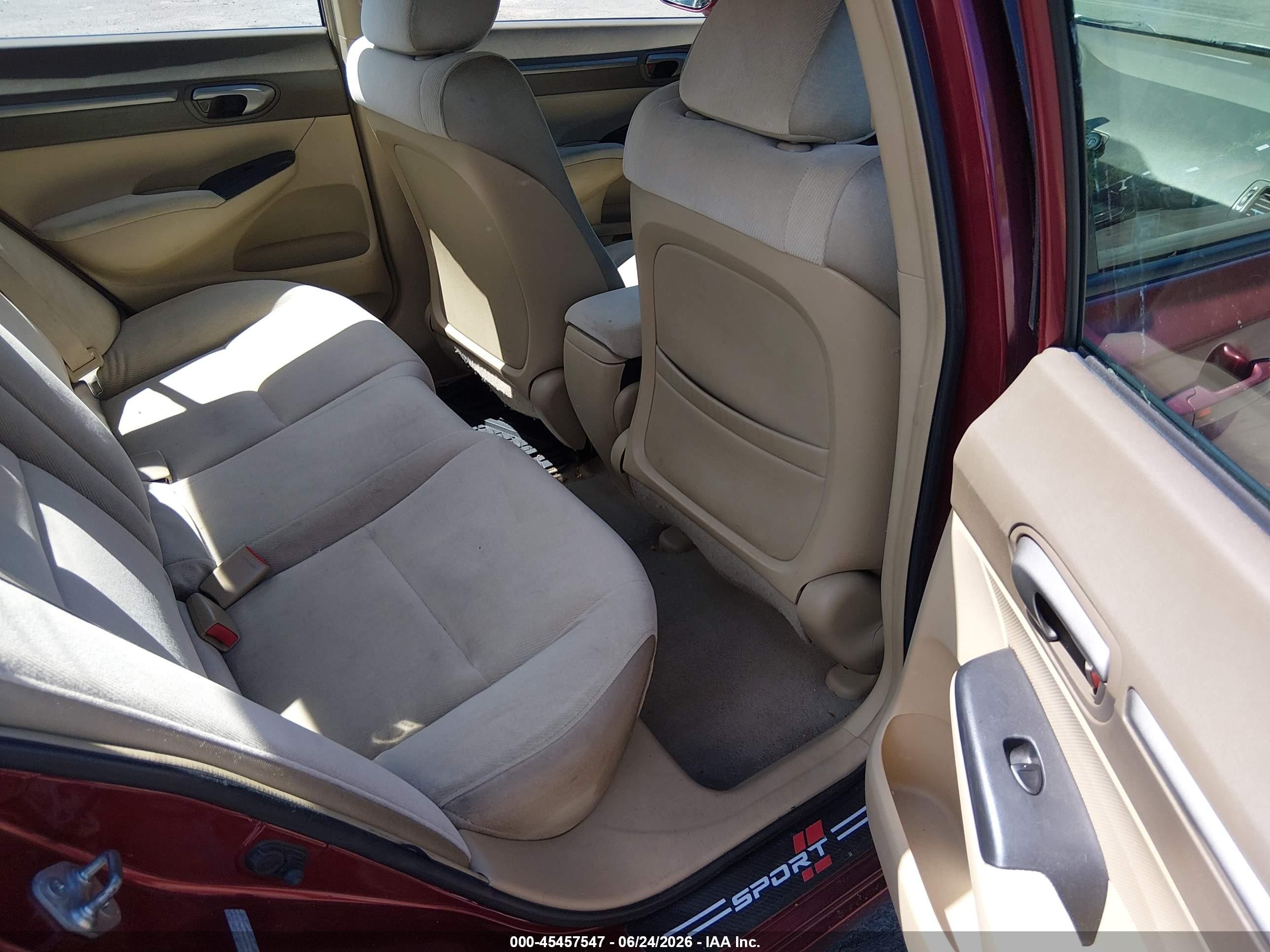 2008 Honda Civic Ex Red vin: 2HGFA16848H507423