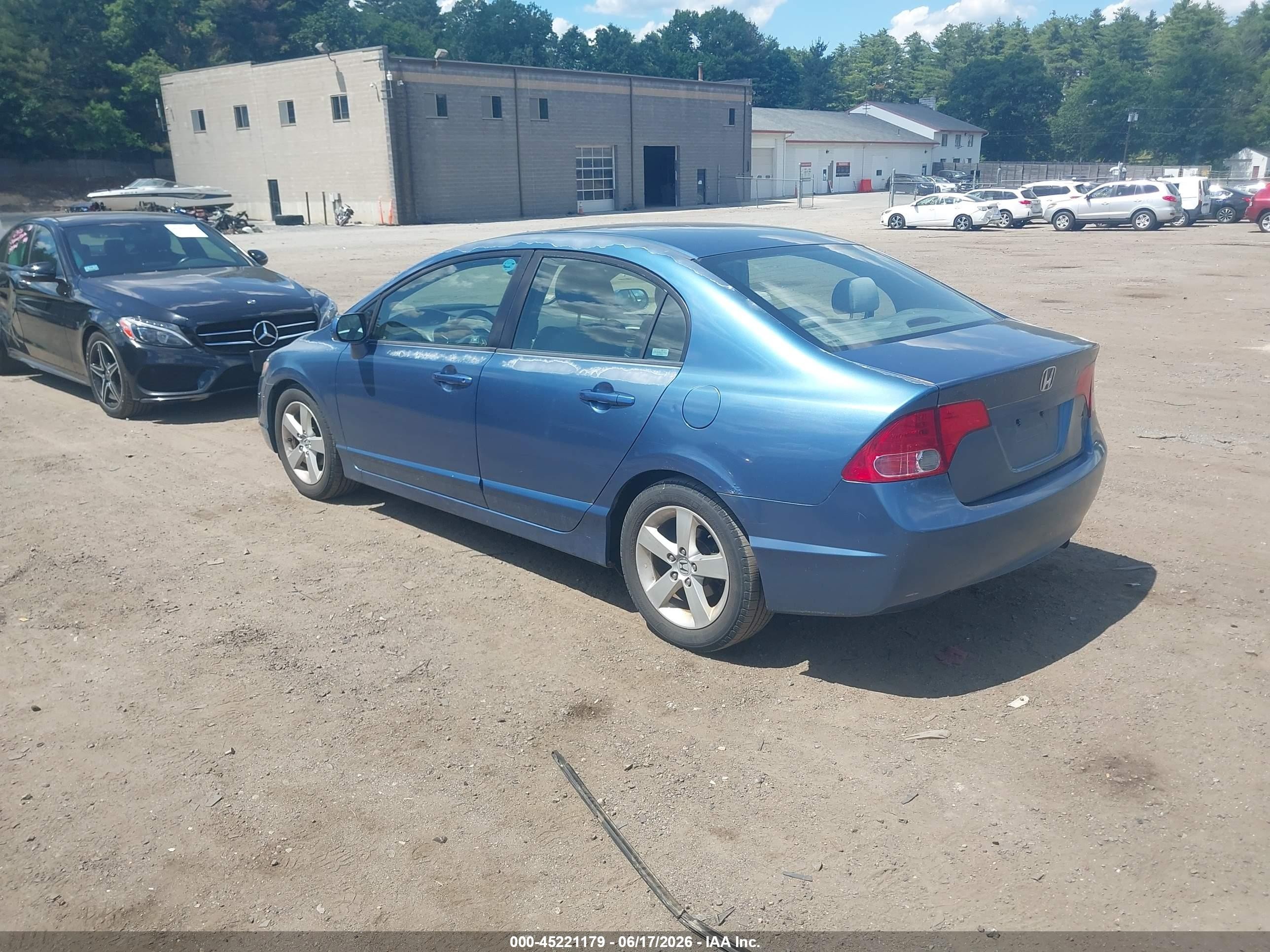 2008 Honda Civic Ex Blue vin: 2HGFA16848H513433