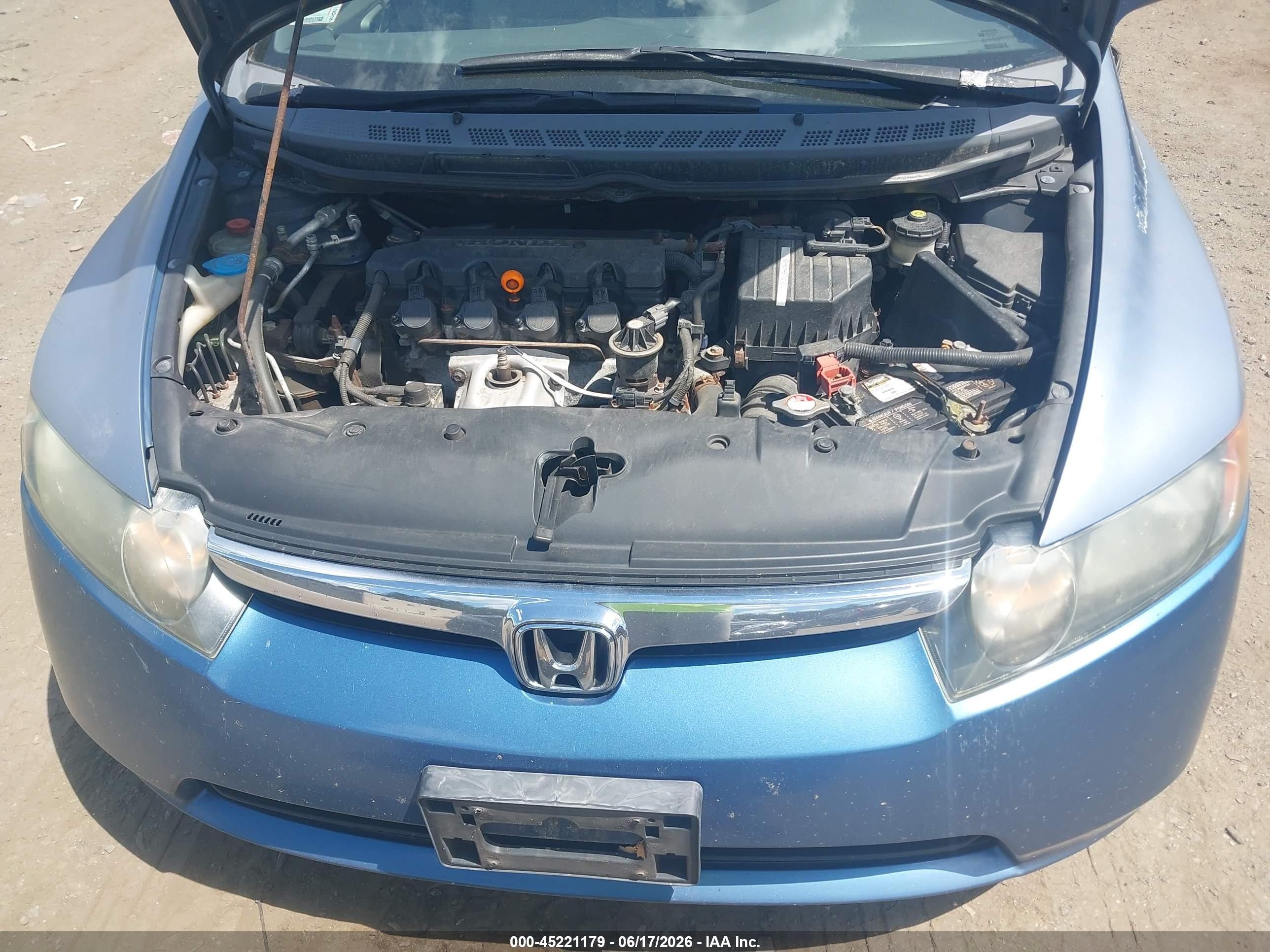 2008 Honda Civic Ex Blue vin: 2HGFA16848H513433