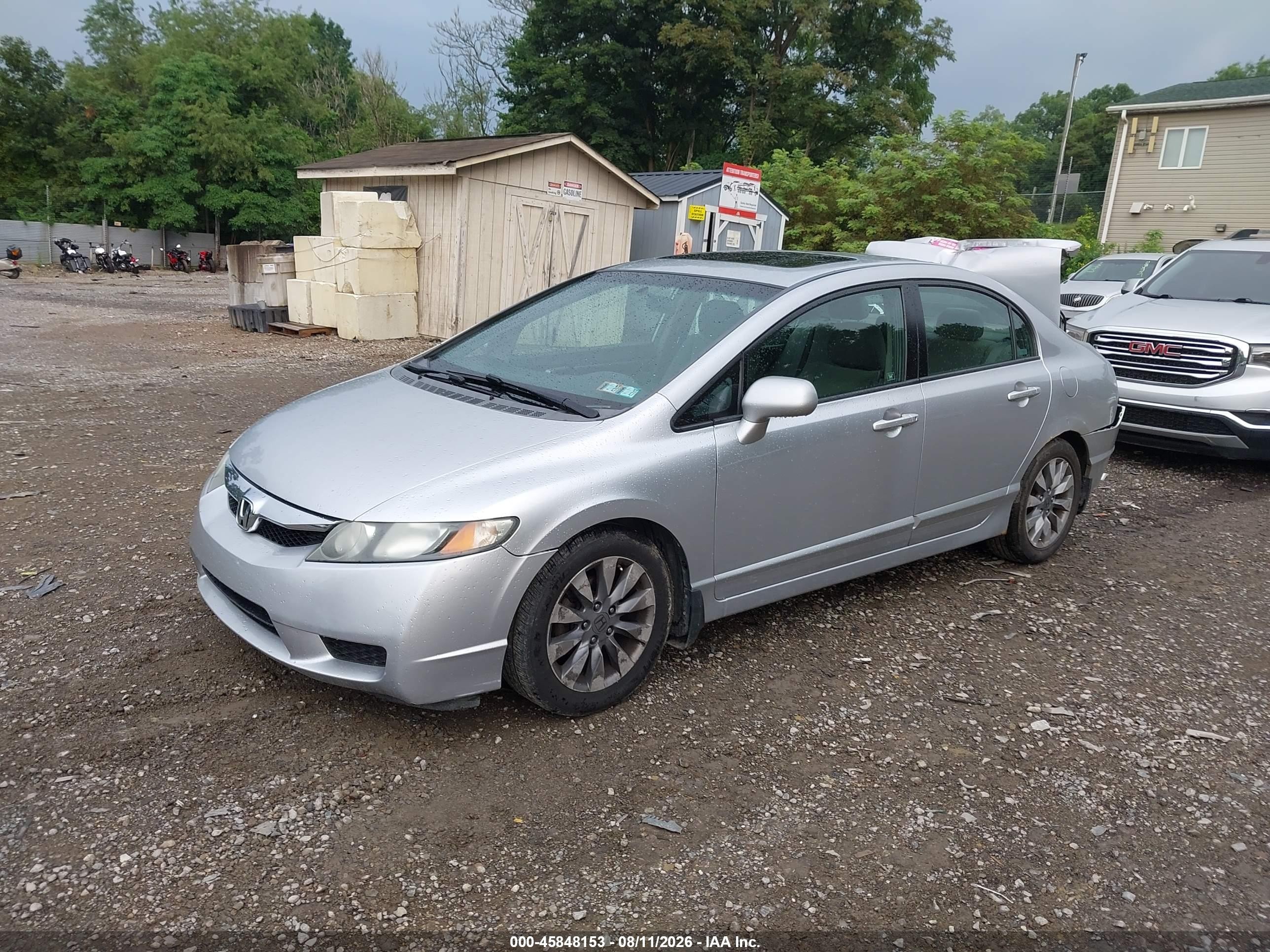 2009 Honda Civic Ex Серый vin: 2HGFA16849H346217