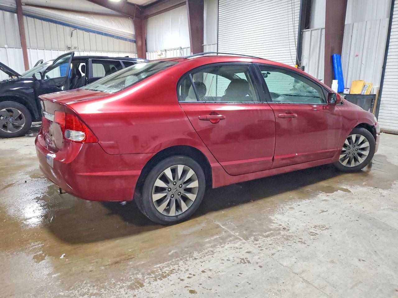 2009 Honda Civic Ex Red vin: 2HGFA16849H520741