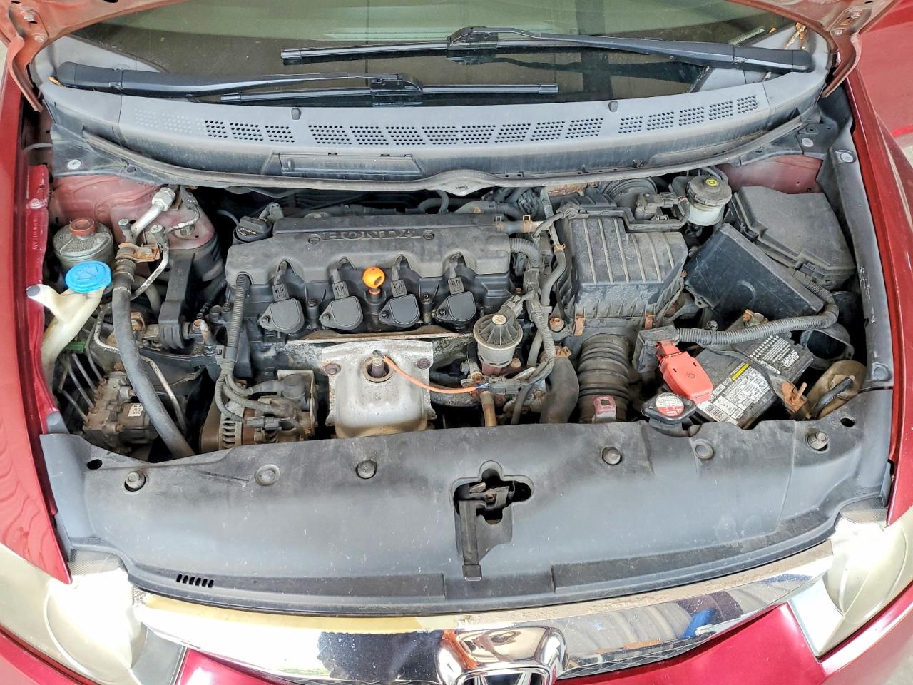 2009 Honda Civic Ex Red vin: 2HGFA16849H520741