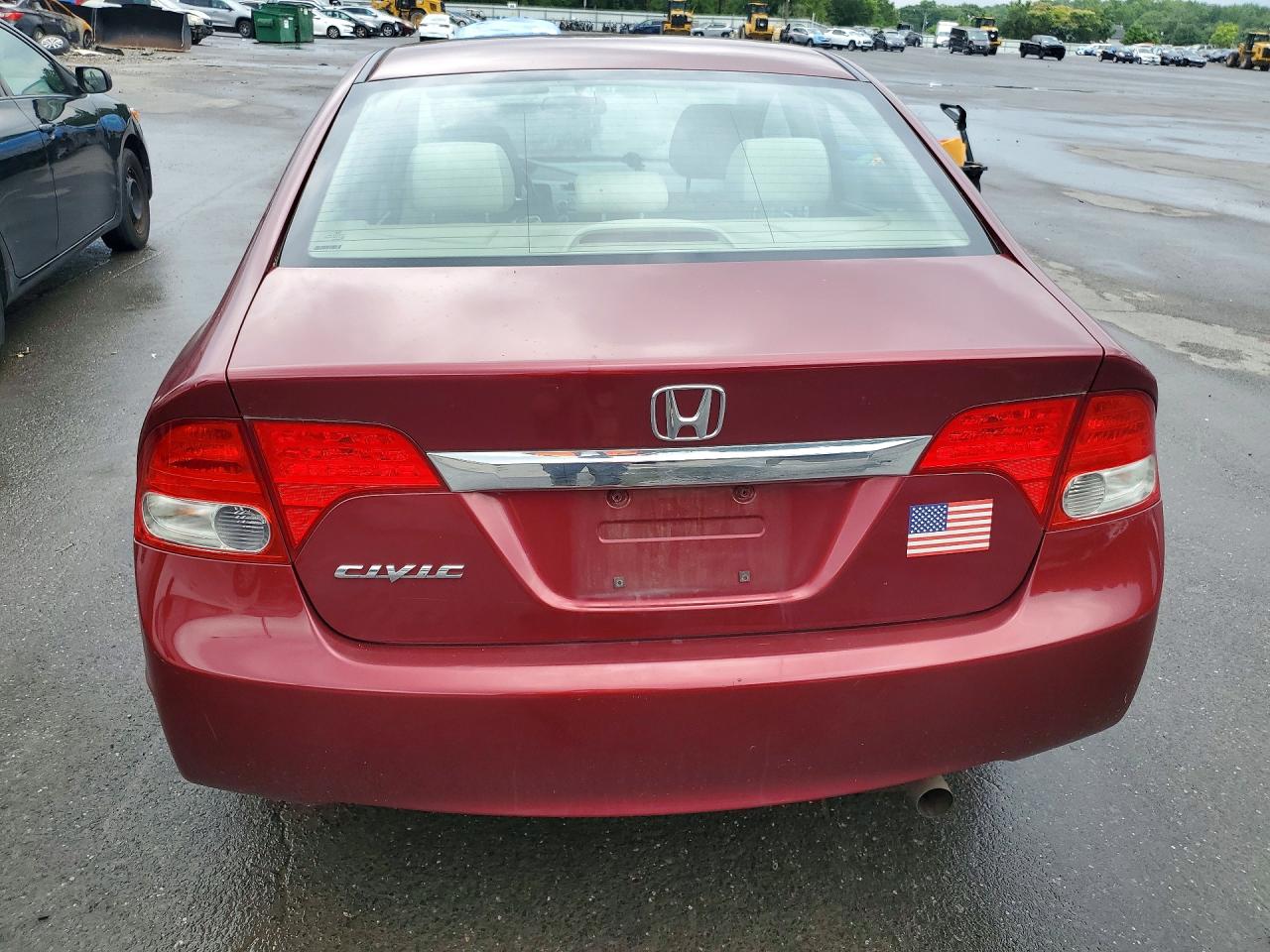 2009 Honda Civic Ex Red vin: 2HGFA16849H525714