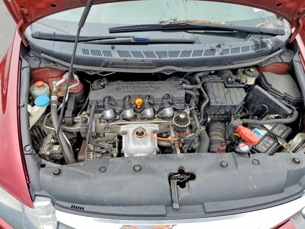 2009 Honda Civic Ex Red vin: 2HGFA16849H525714