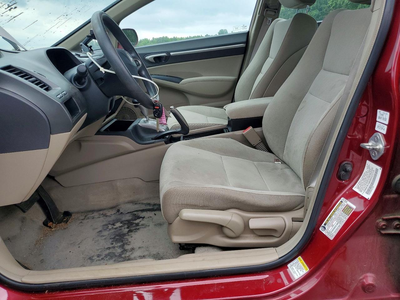 2009 Honda Civic Ex Red vin: 2HGFA16849H525714