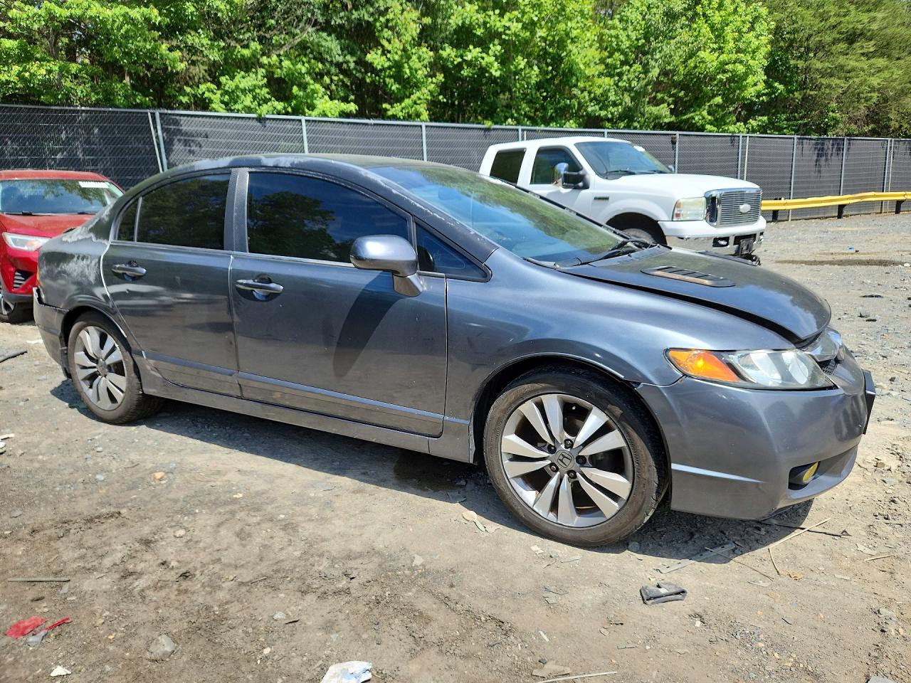 2009 Honda Civic Ex Gray vin: 2HGFA16849H542450
