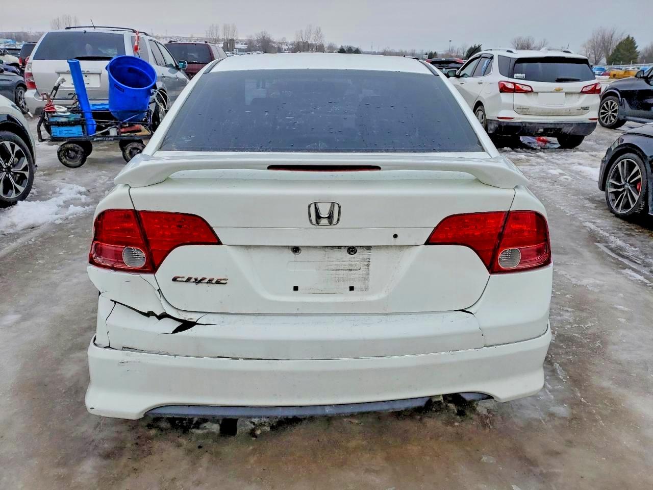 2007 Honda Civic Ex White vin: 2HGFA16857H101181