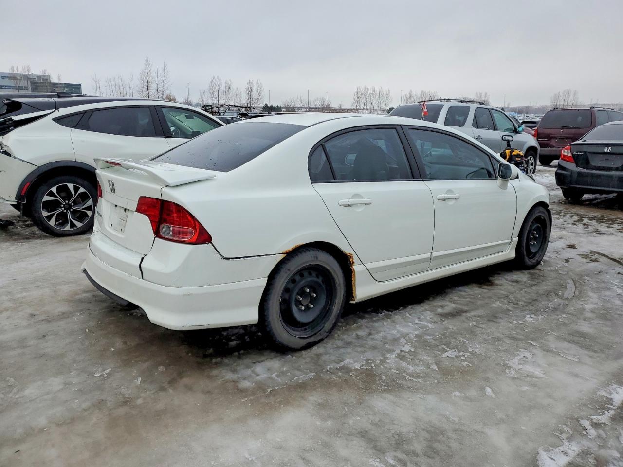 2007 Honda Civic Ex White vin: 2HGFA16857H101181