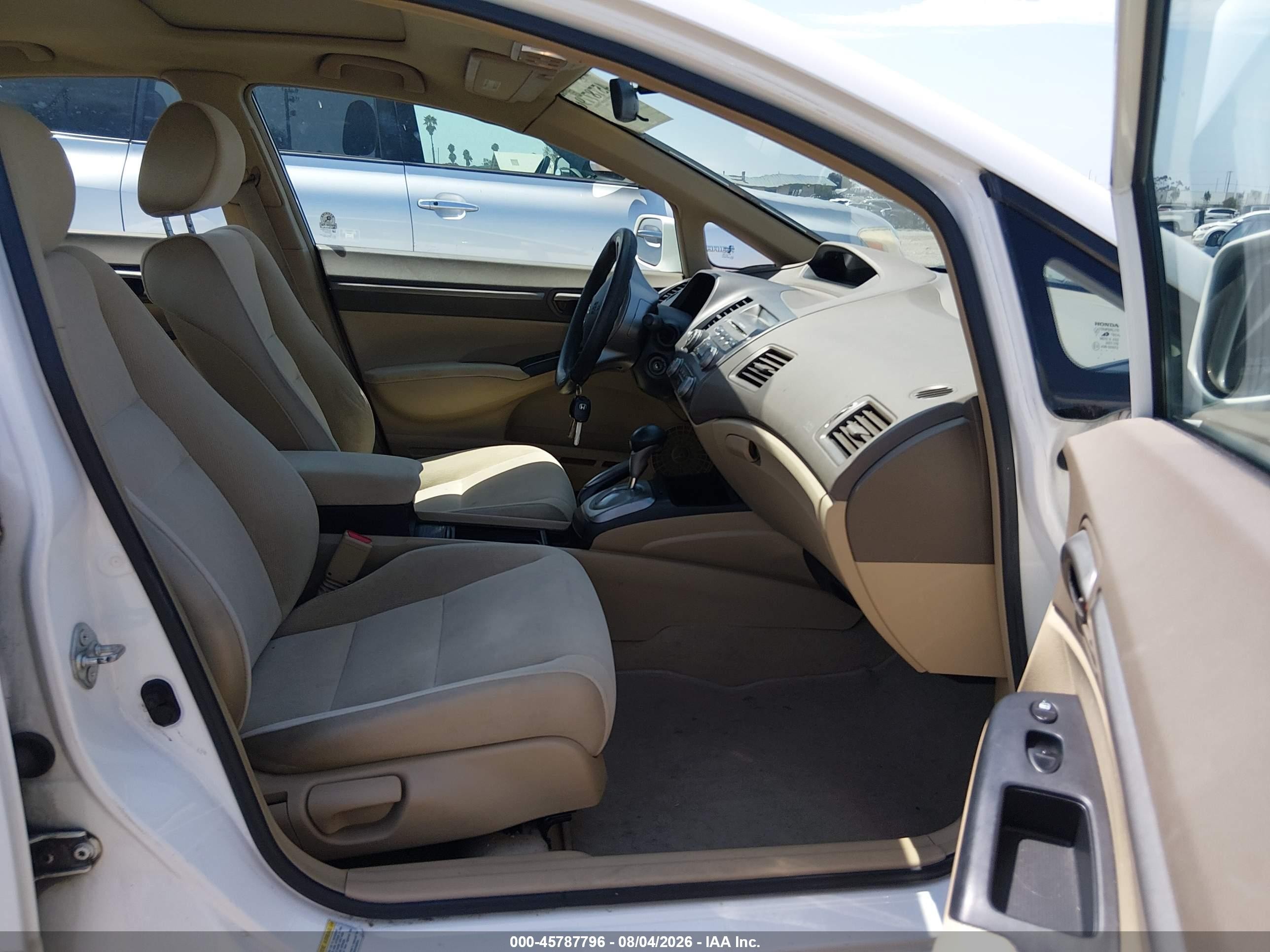 2007 Honda Civic Ex White vin: 2HGFA16857H503637