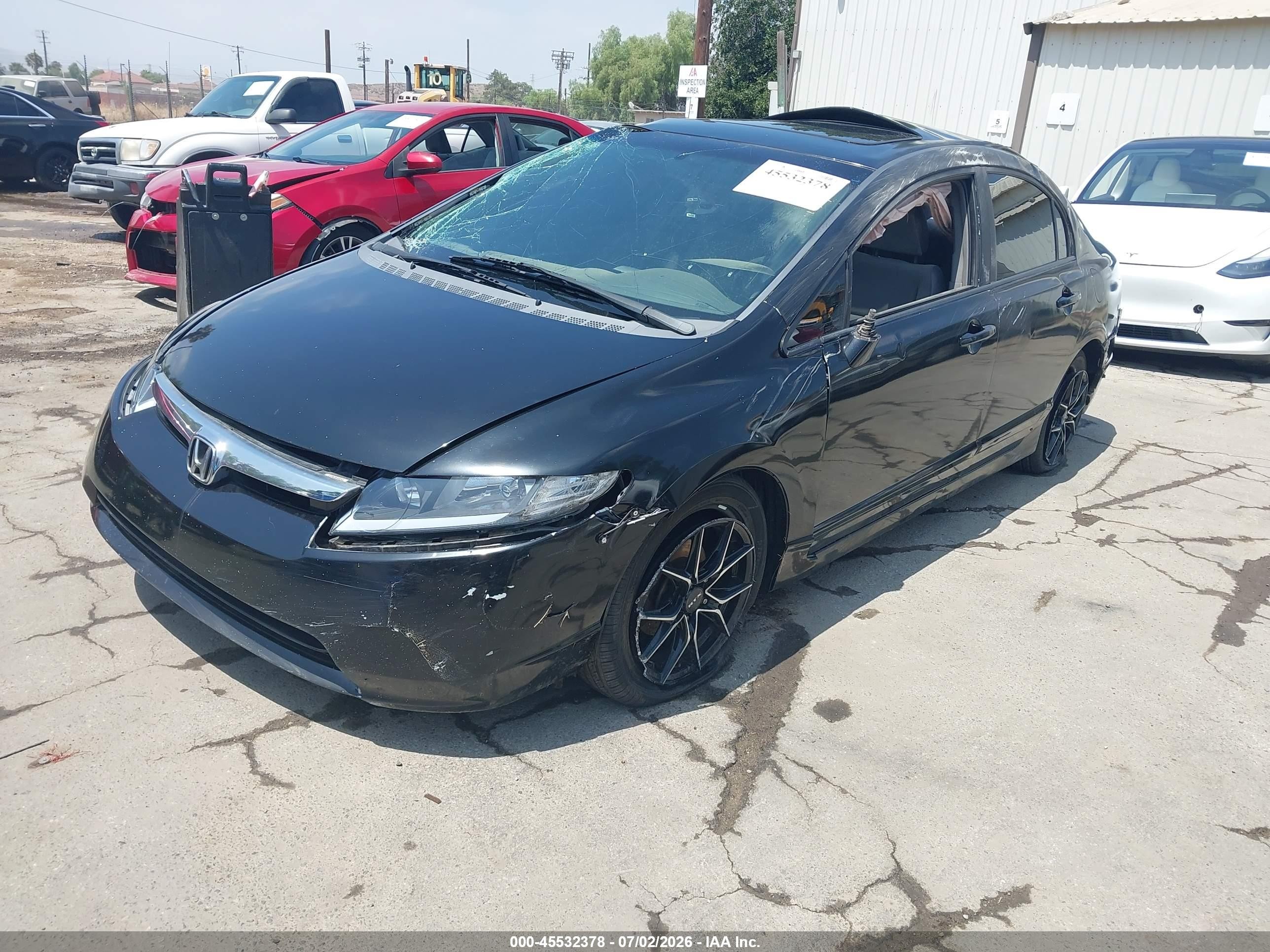 2008 Honda Civic Ex Black vin: 2HGFA16858H306288