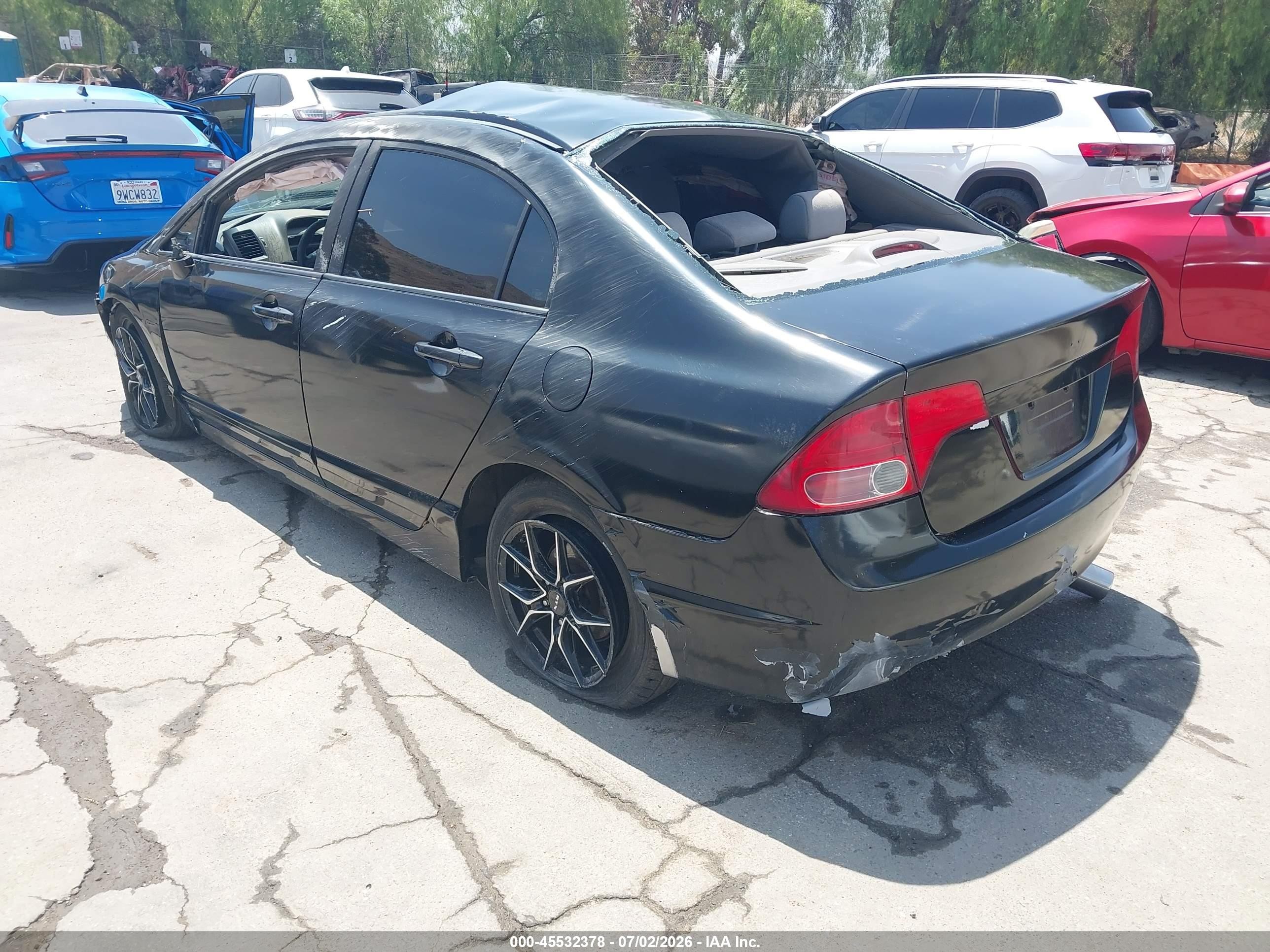 2008 Honda Civic Ex Black vin: 2HGFA16858H306288