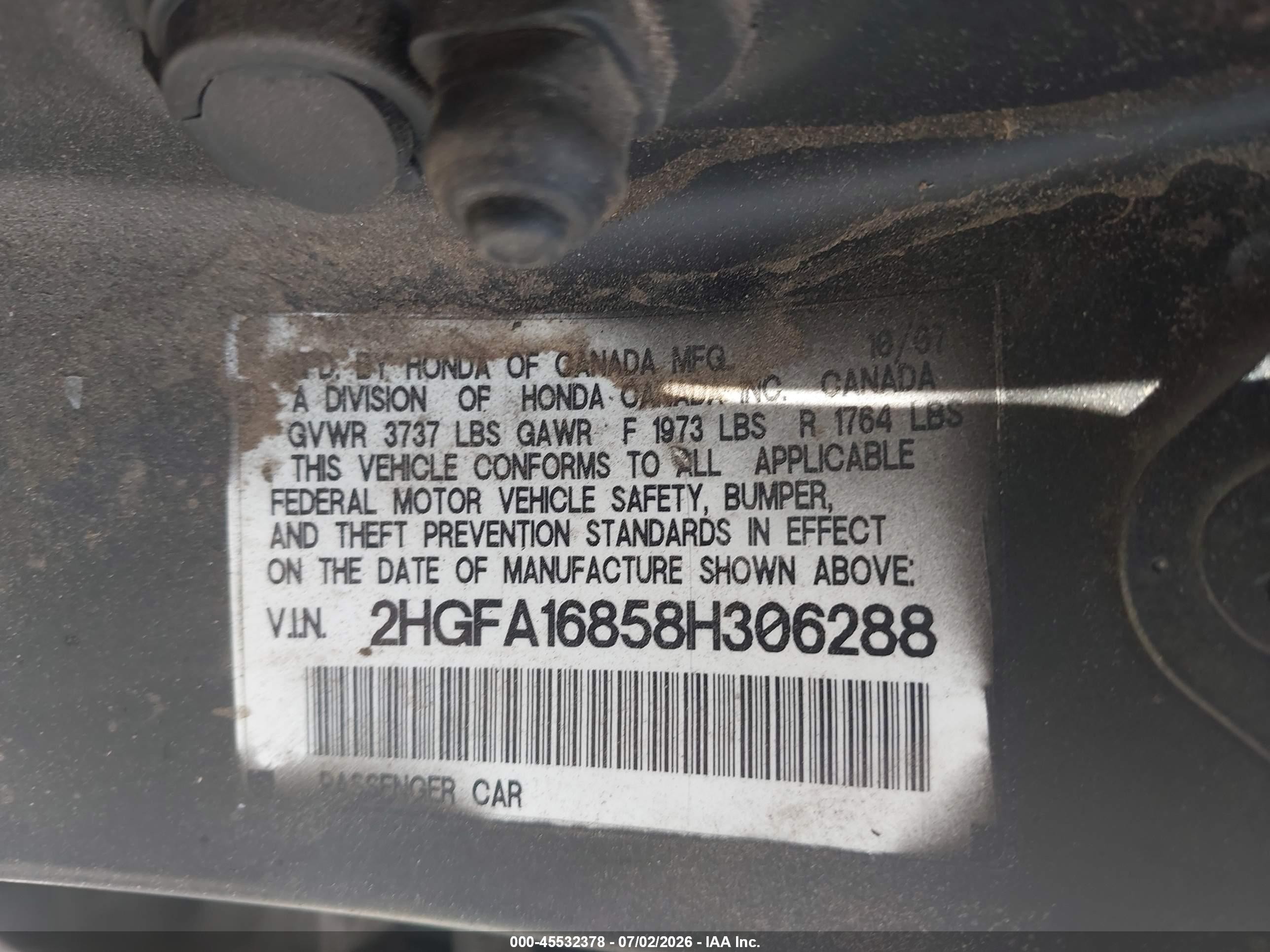 2008 Honda Civic Ex Black vin: 2HGFA16858H306288