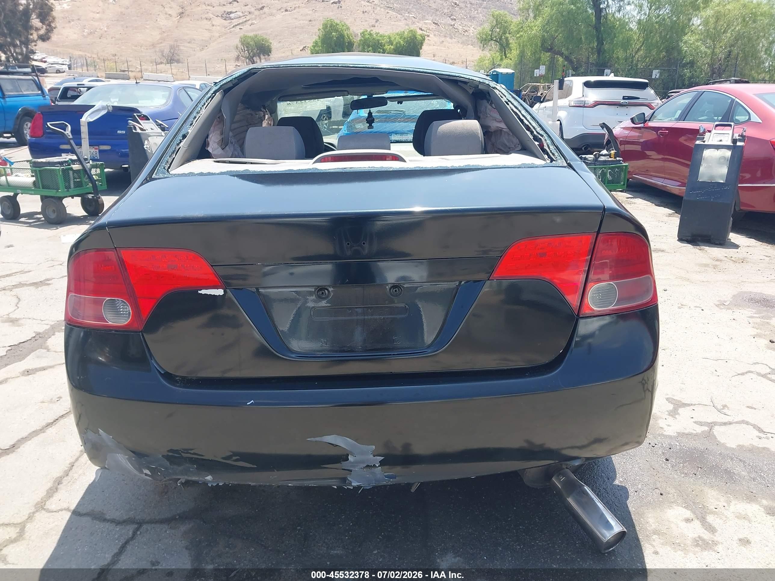 2008 Honda Civic Ex Black vin: 2HGFA16858H306288