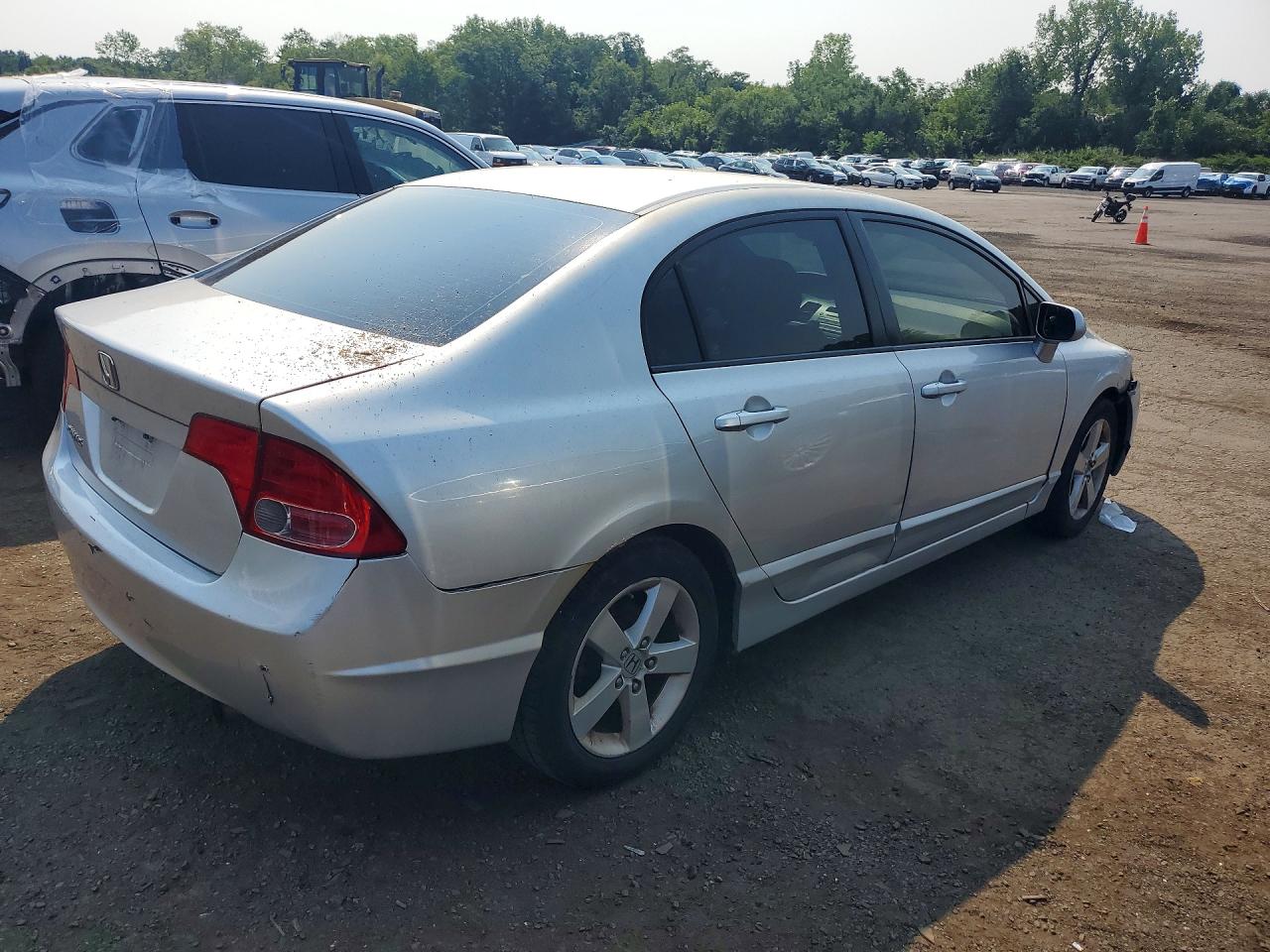 2008 Honda Civic Ex Gray vin: 2HGFA16858H312446