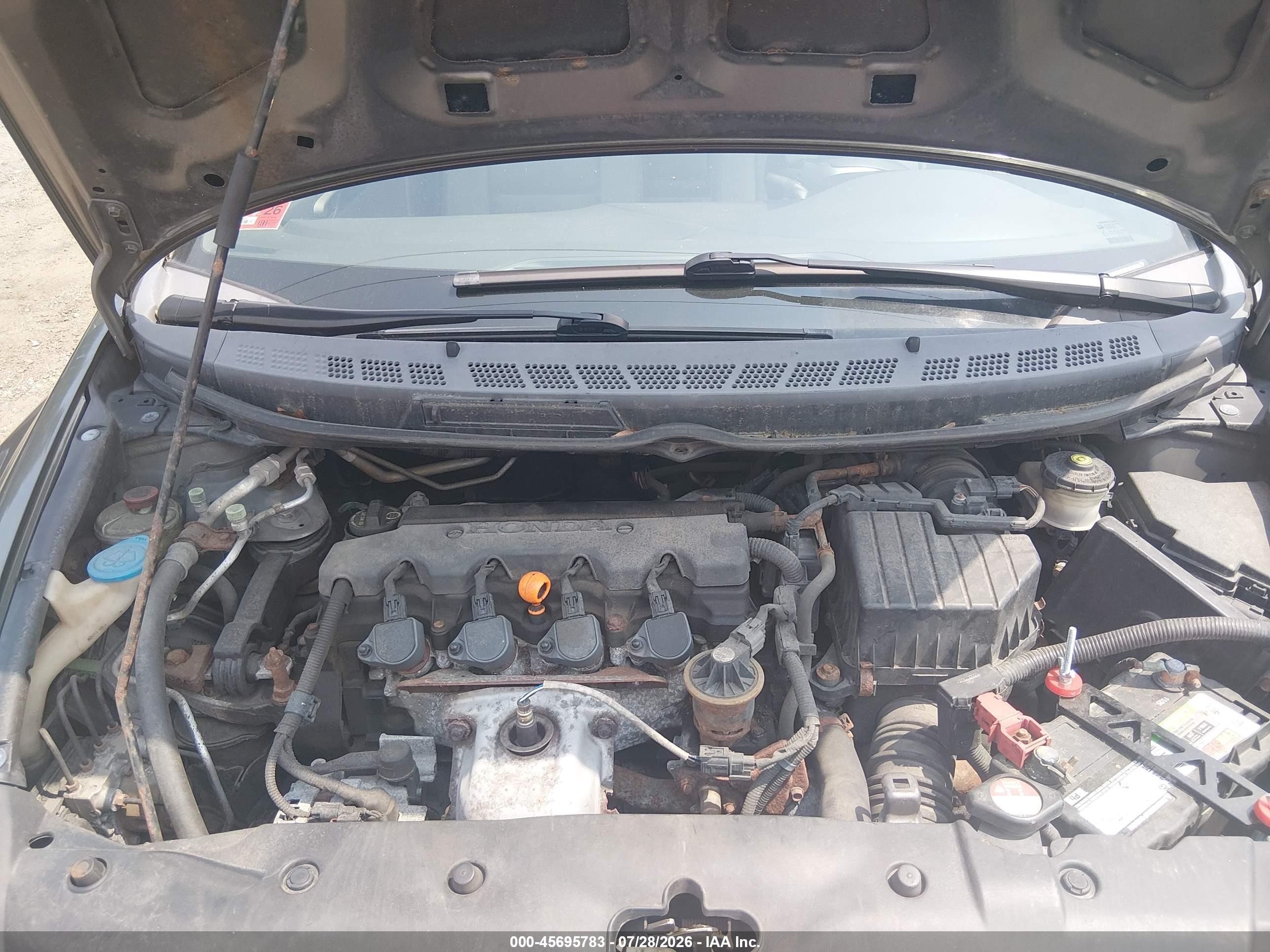 2008 Honda Civic Ex Gray vin: 2HGFA16858H314729