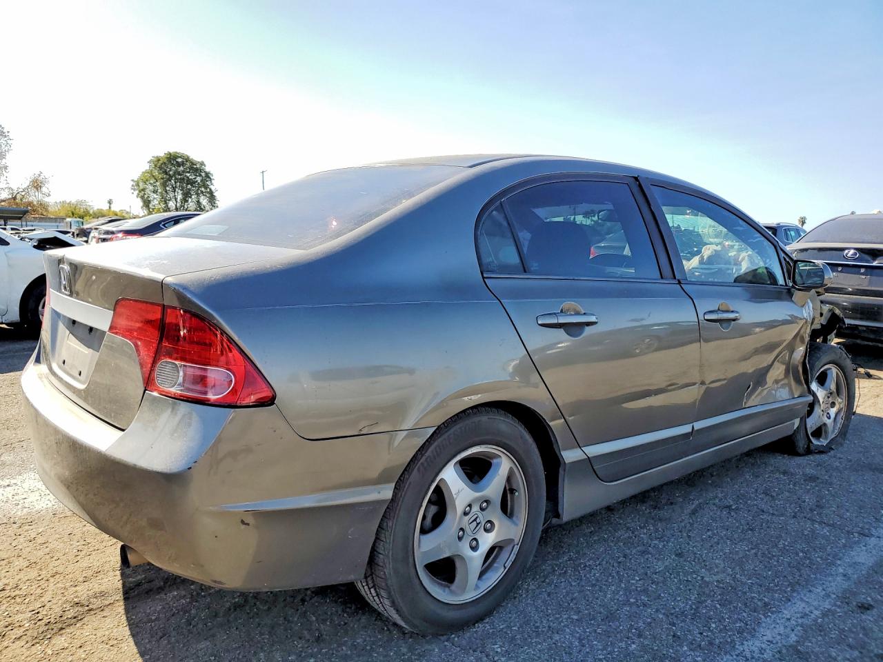 2008 Honda Civic Ex Gray vin: 2HGFA16858H315640