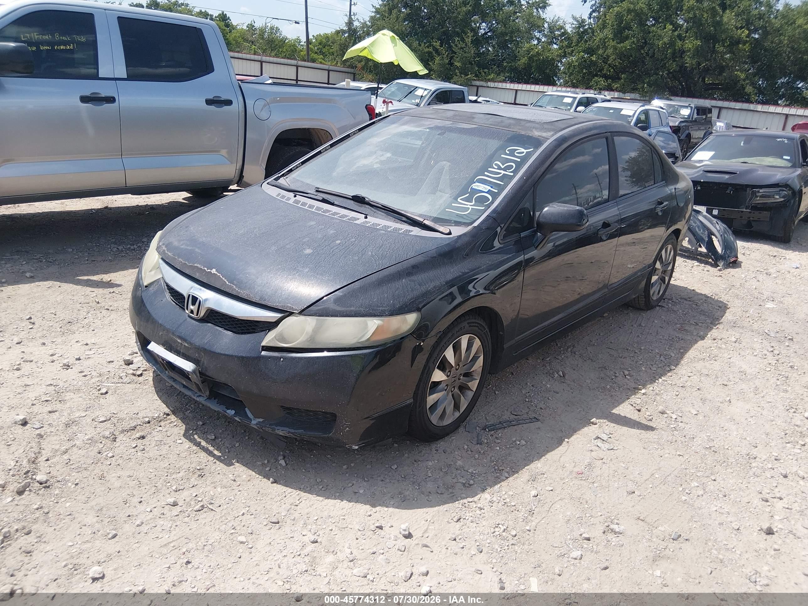 2009 Honda Civic Ex Black vin: 2HGFA16859H309287
