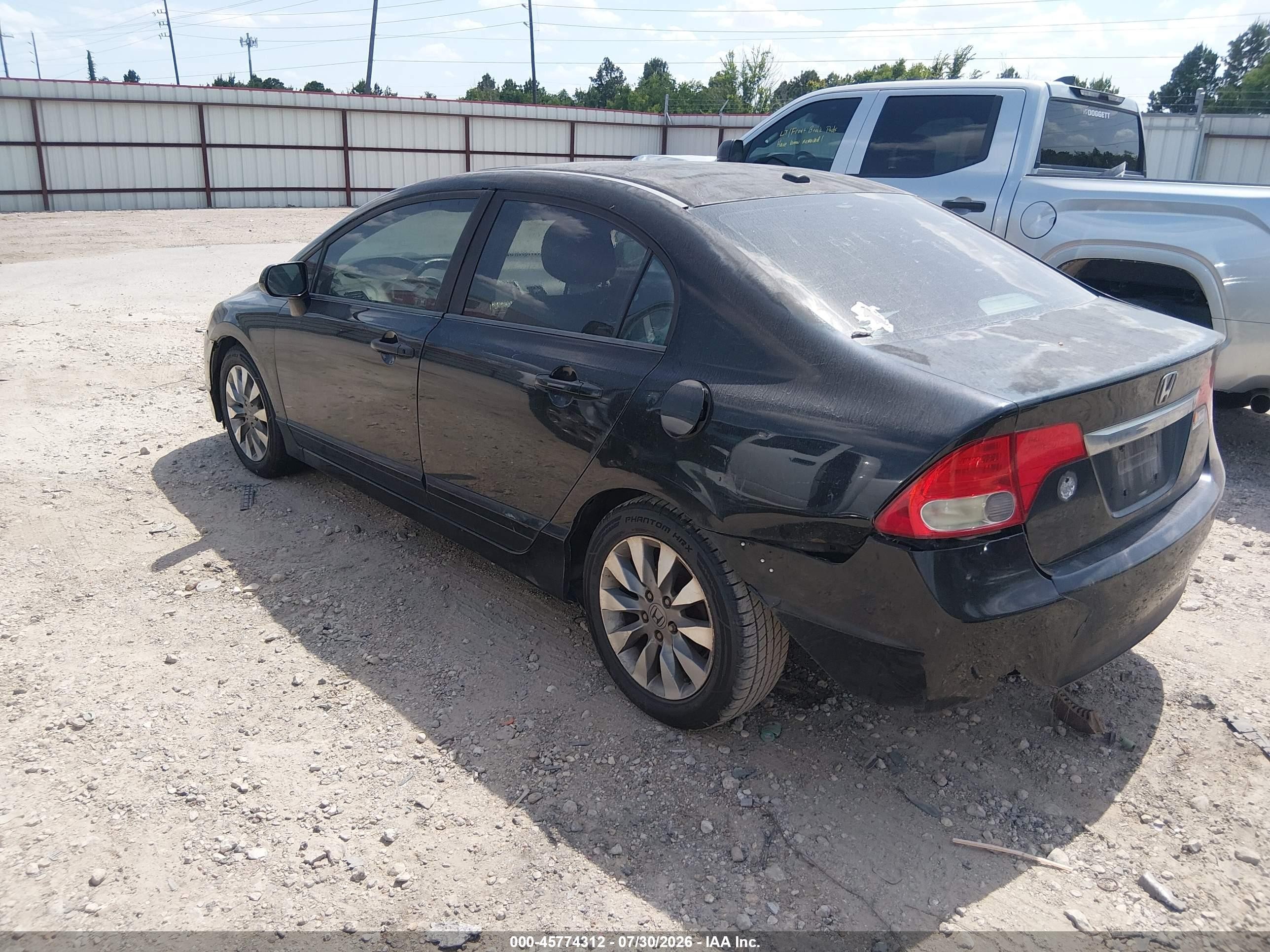 2009 Honda Civic Ex Black vin: 2HGFA16859H309287