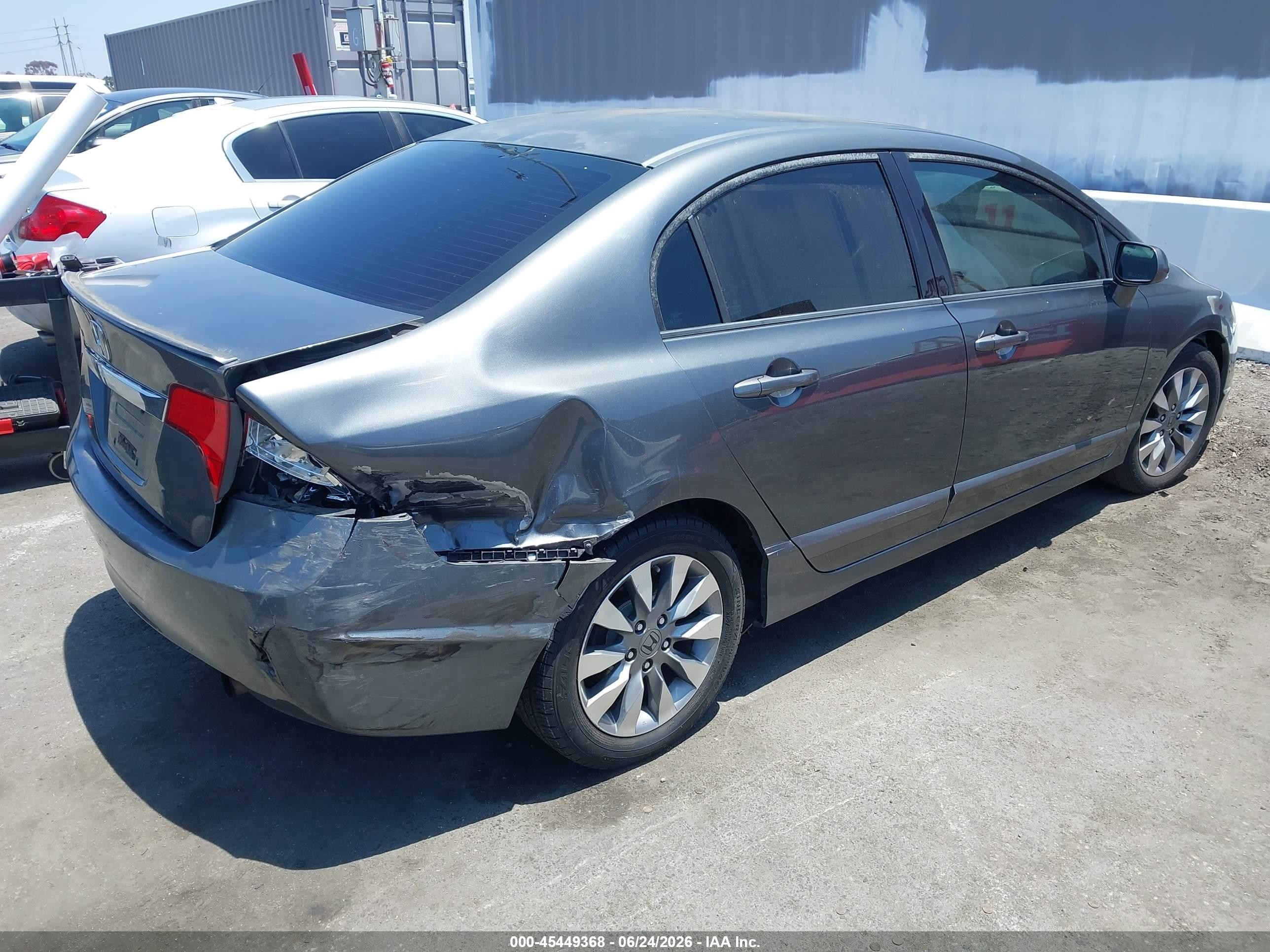 2009 Honda Civic Ex Gray vin: 2HGFA16859H340667