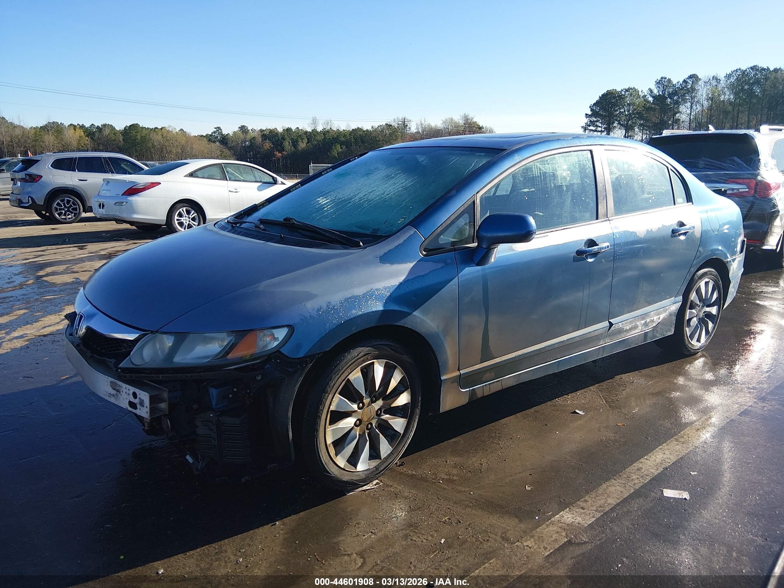 2009 Honda Civic Ex Blue vin: 2HGFA16859H537550