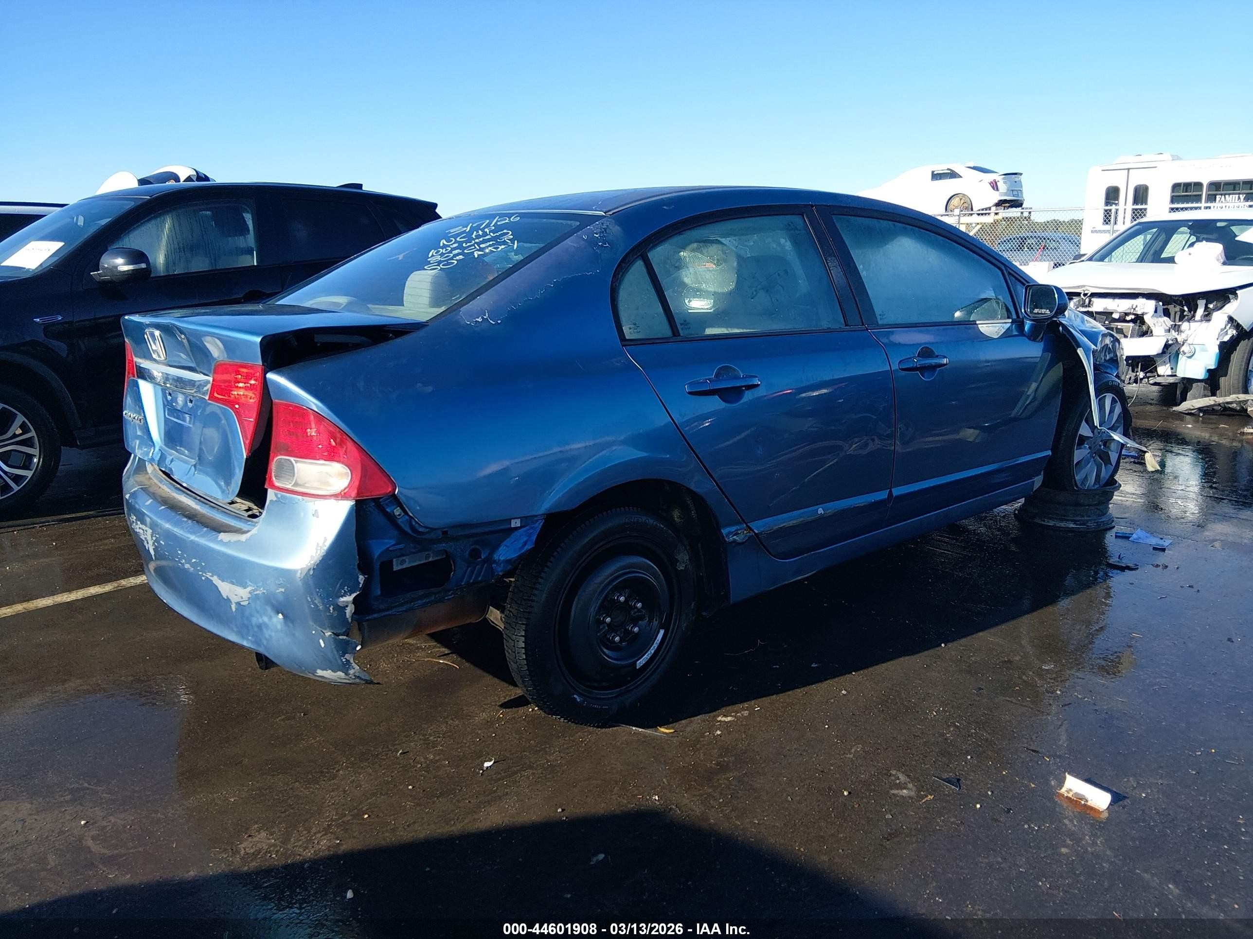 2009 Honda Civic Ex Blue vin: 2HGFA16859H537550
